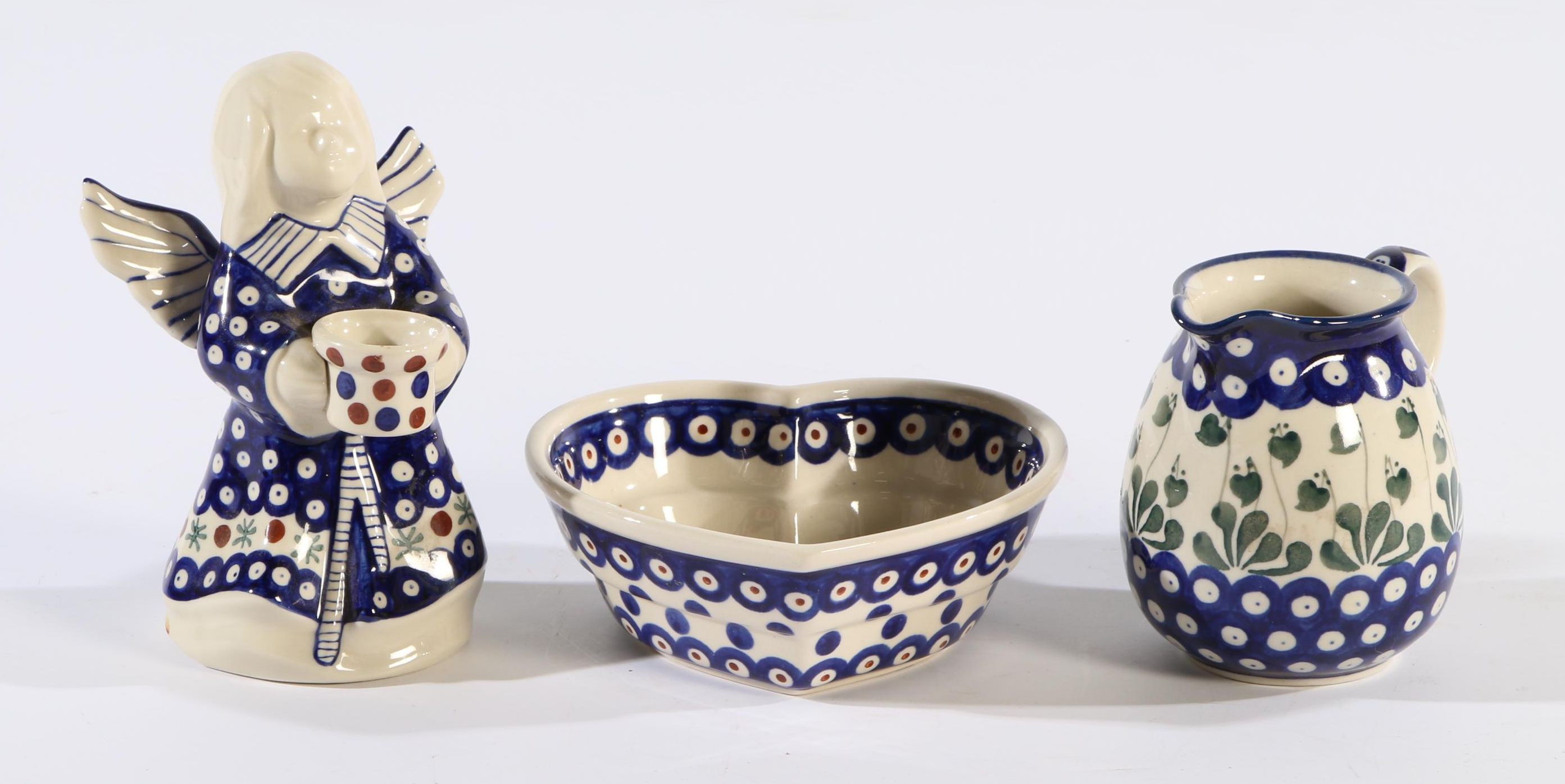 Boleslawiec Polish Pottery Dishes, Late 20th Century