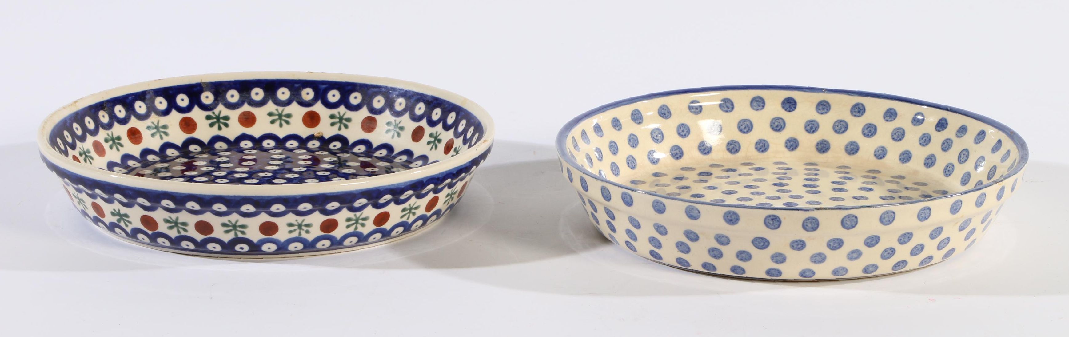 Boleslawiec Polish Pottery Dishes, Late 20th Century