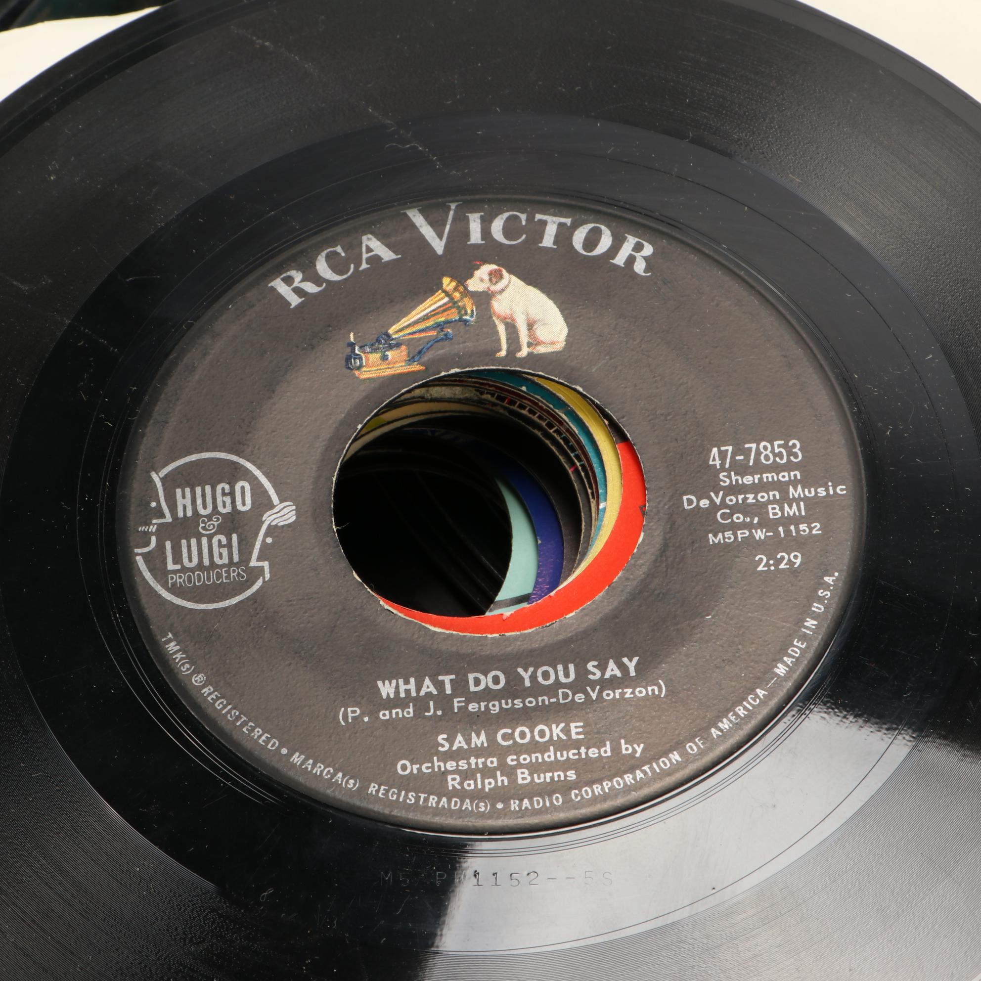 Marvin Gaye, The Beach Boys, Roy Orbison and Other 45 RPM Vinyl Records