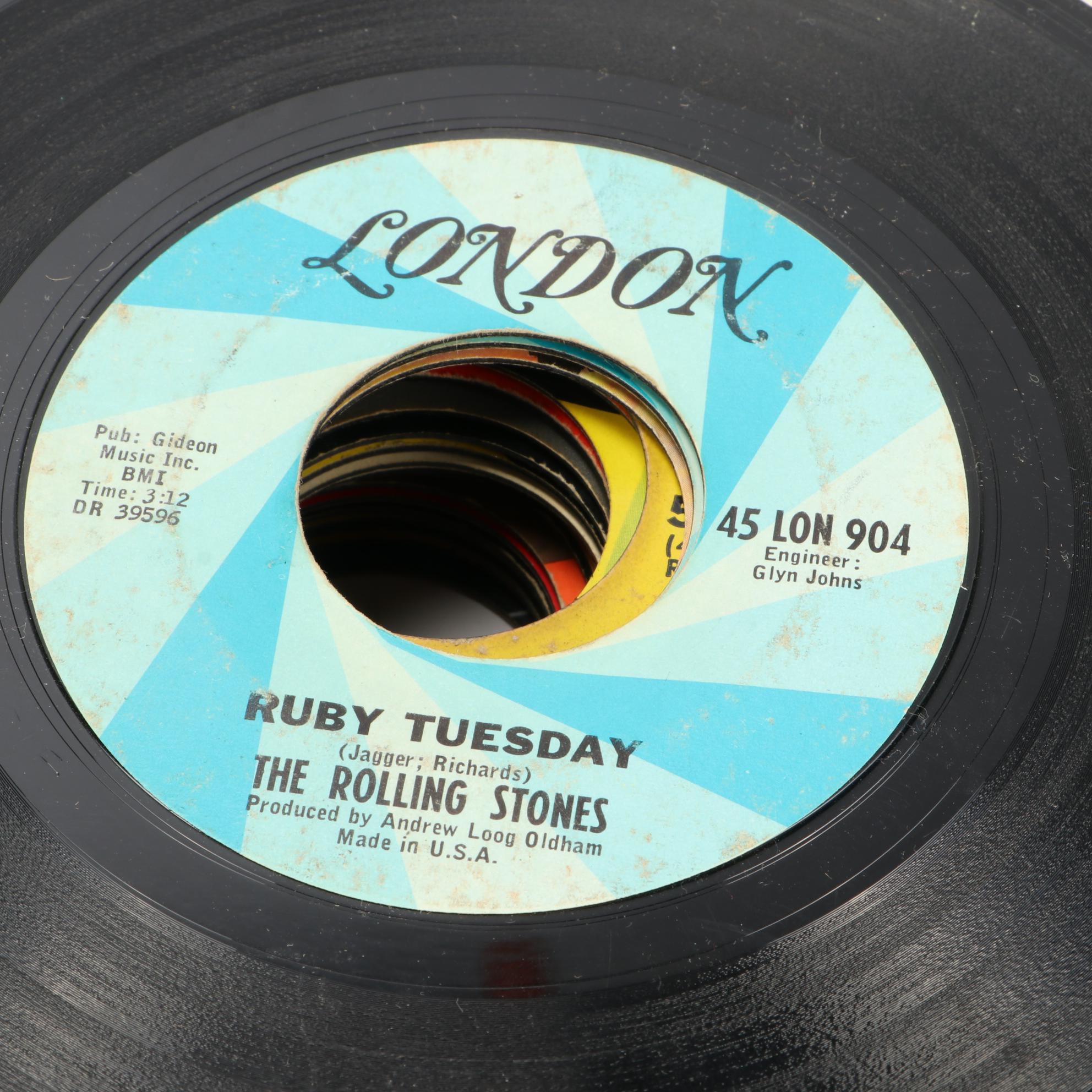 Marvin Gaye, The Beach Boys, Roy Orbison and Other 45 RPM Vinyl Records