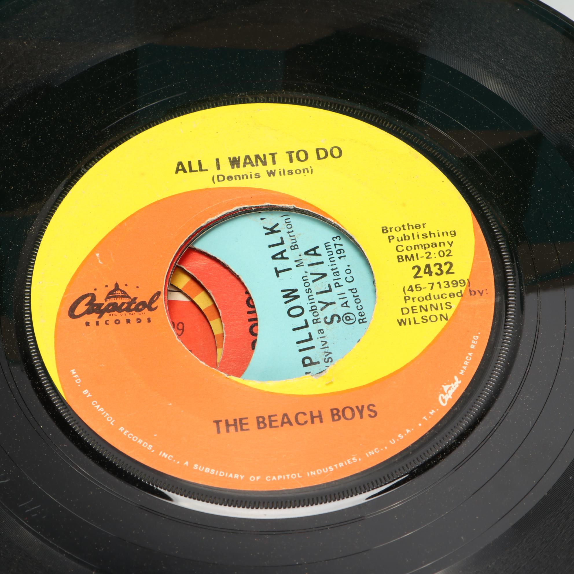 Marvin Gaye, The Beach Boys, Roy Orbison and Other 45 RPM Vinyl Records
