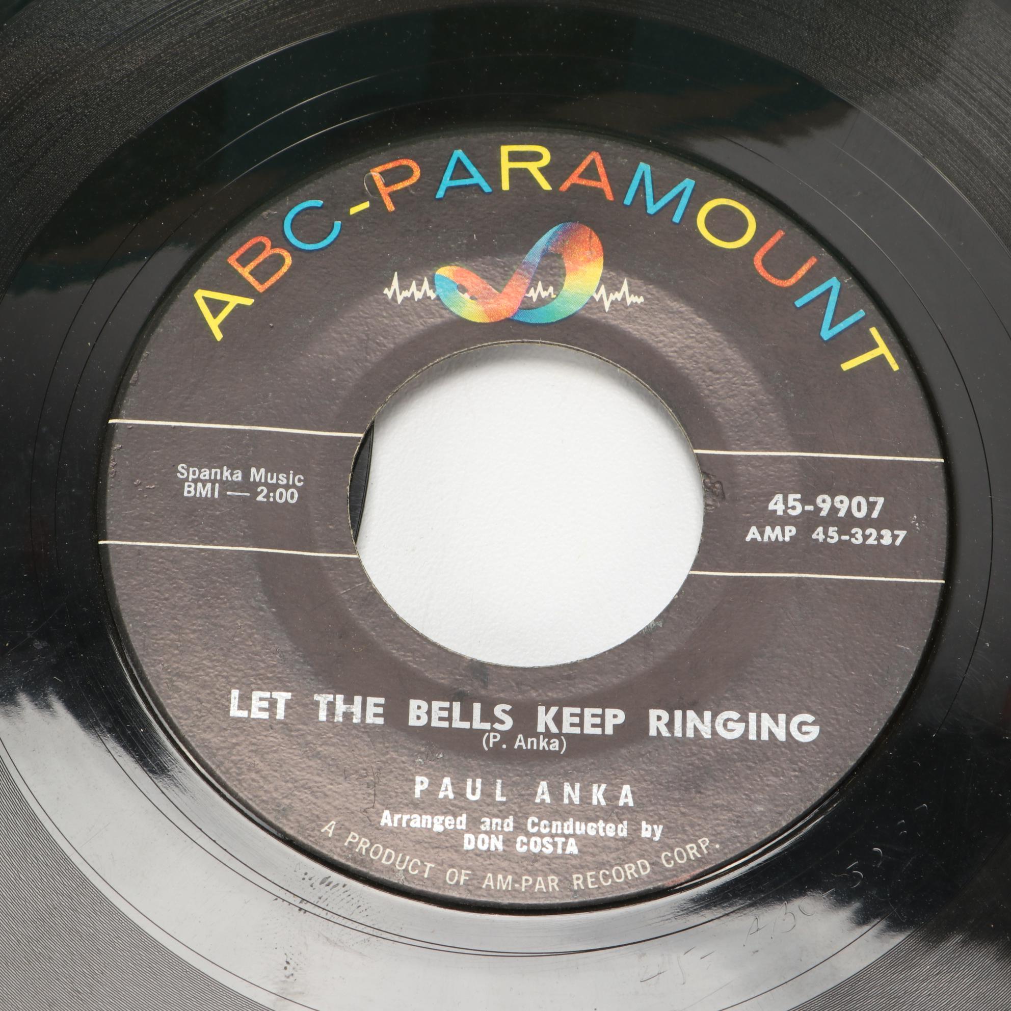 Marvin Gaye, The Beach Boys, Roy Orbison and Other 45 RPM Vinyl Records