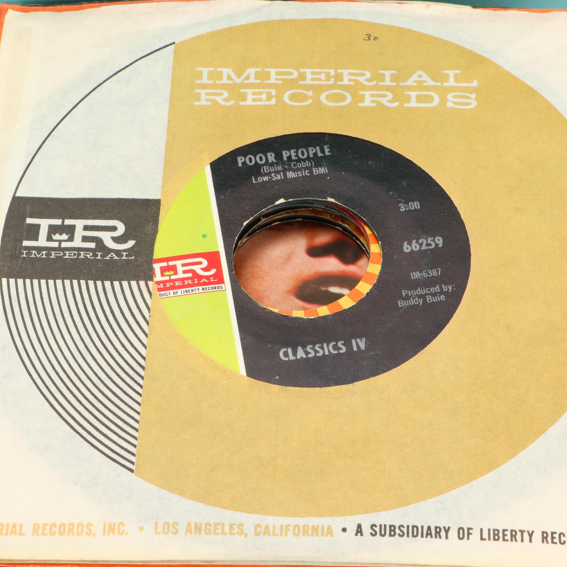 Marvin Gaye, The Beach Boys, Roy Orbison and Other 45 RPM Vinyl Records