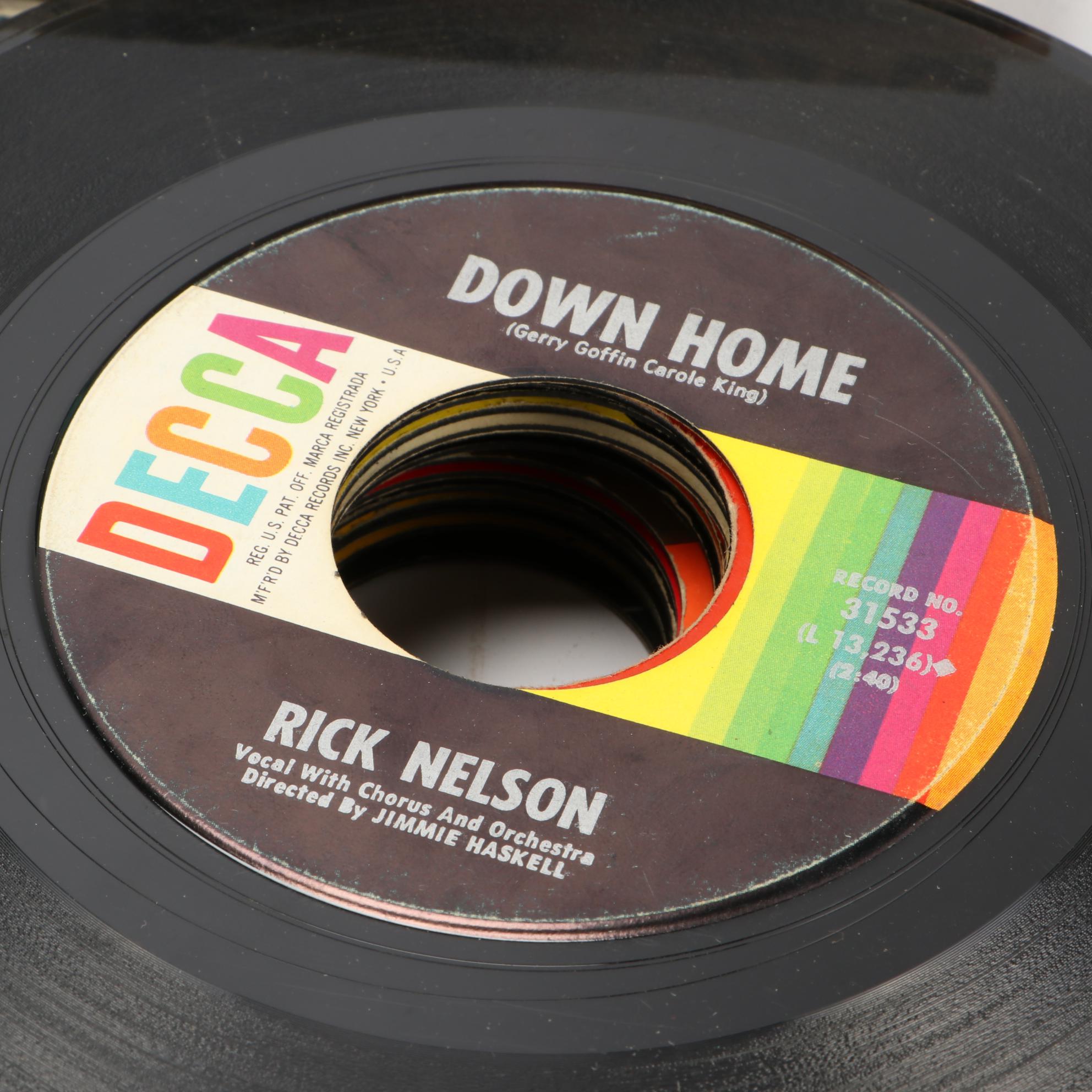 Marvin Gaye, The Beach Boys, Roy Orbison and Other 45 RPM Vinyl Records