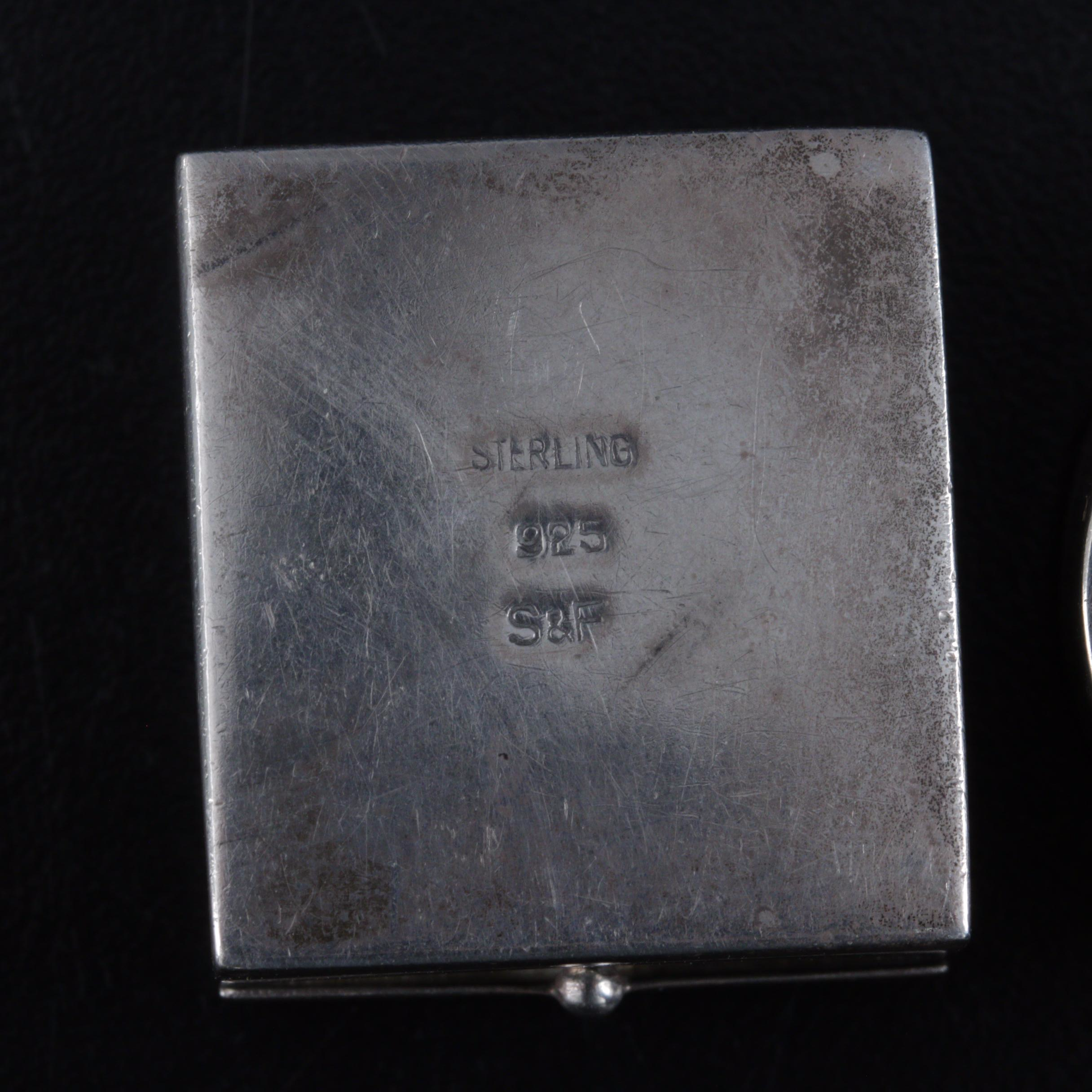 Dutch and Mexican Sterling Silver Repoussé Pill Boxes