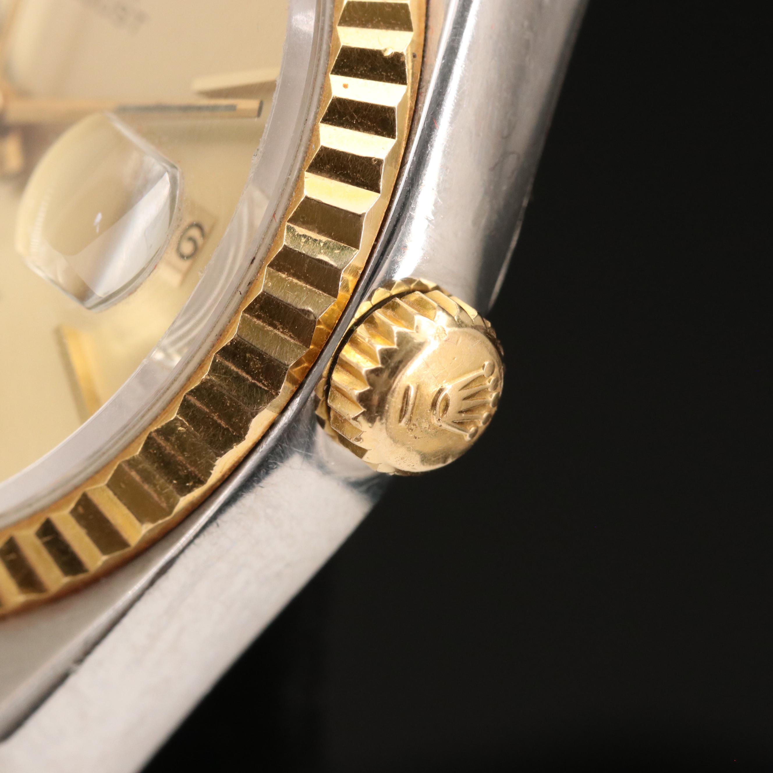 1979 Rolex Datejust Oysterquartz 14K and Stainless Steel Watch