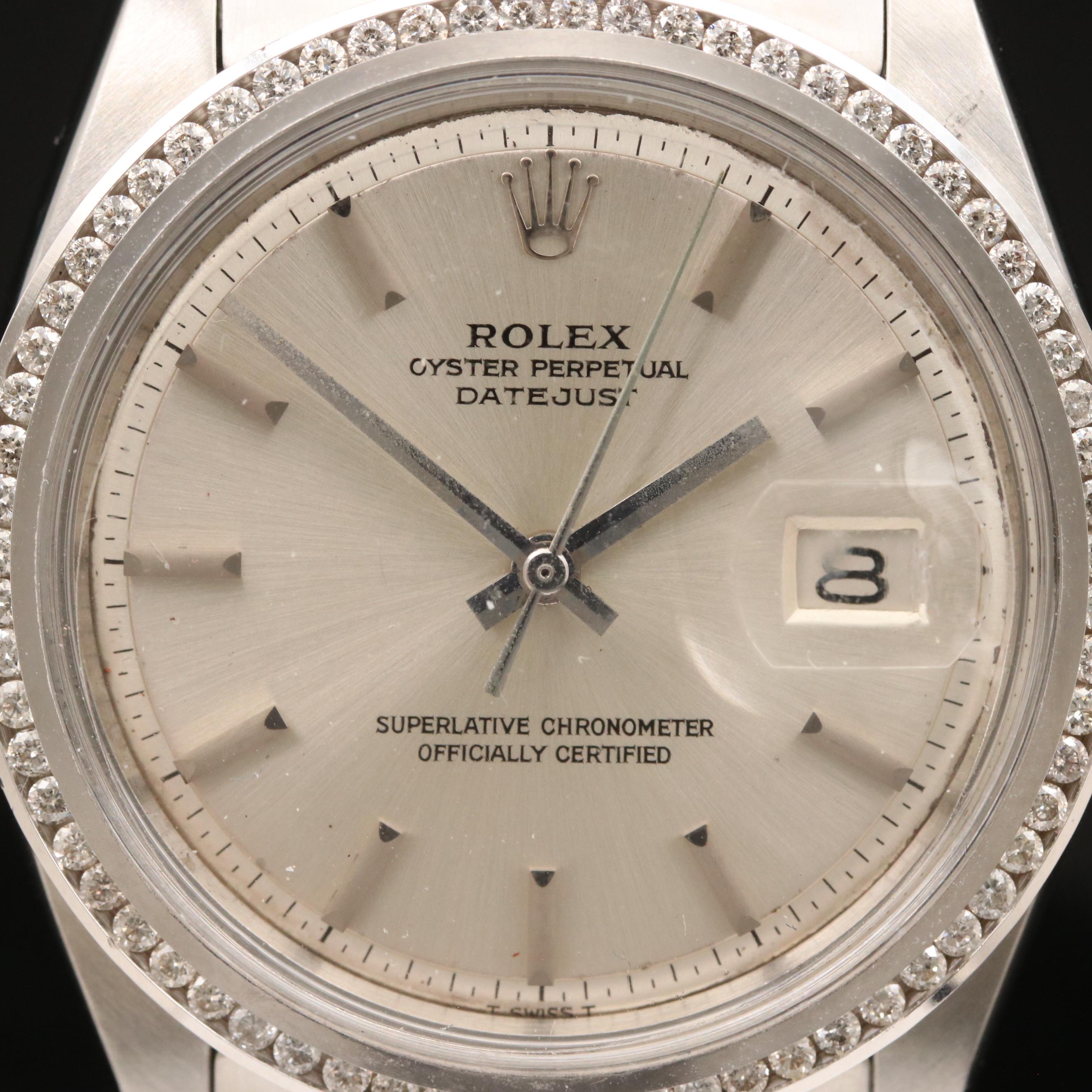 1970 Rolex Datejust 1.00 CTW Diamond Watch