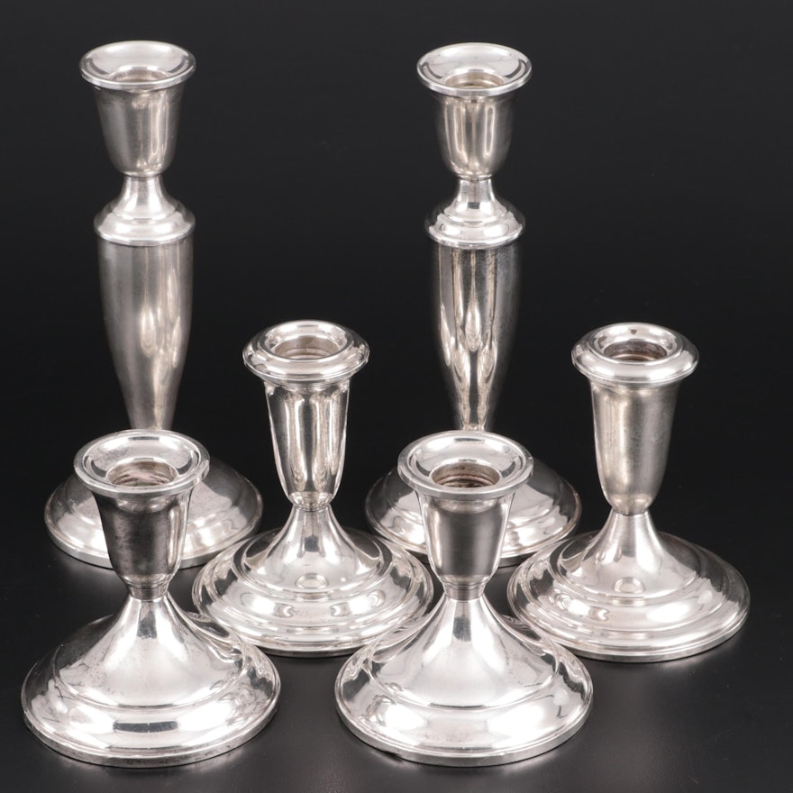 Towle and Empire Weighted Sterling Silver Candle Holders