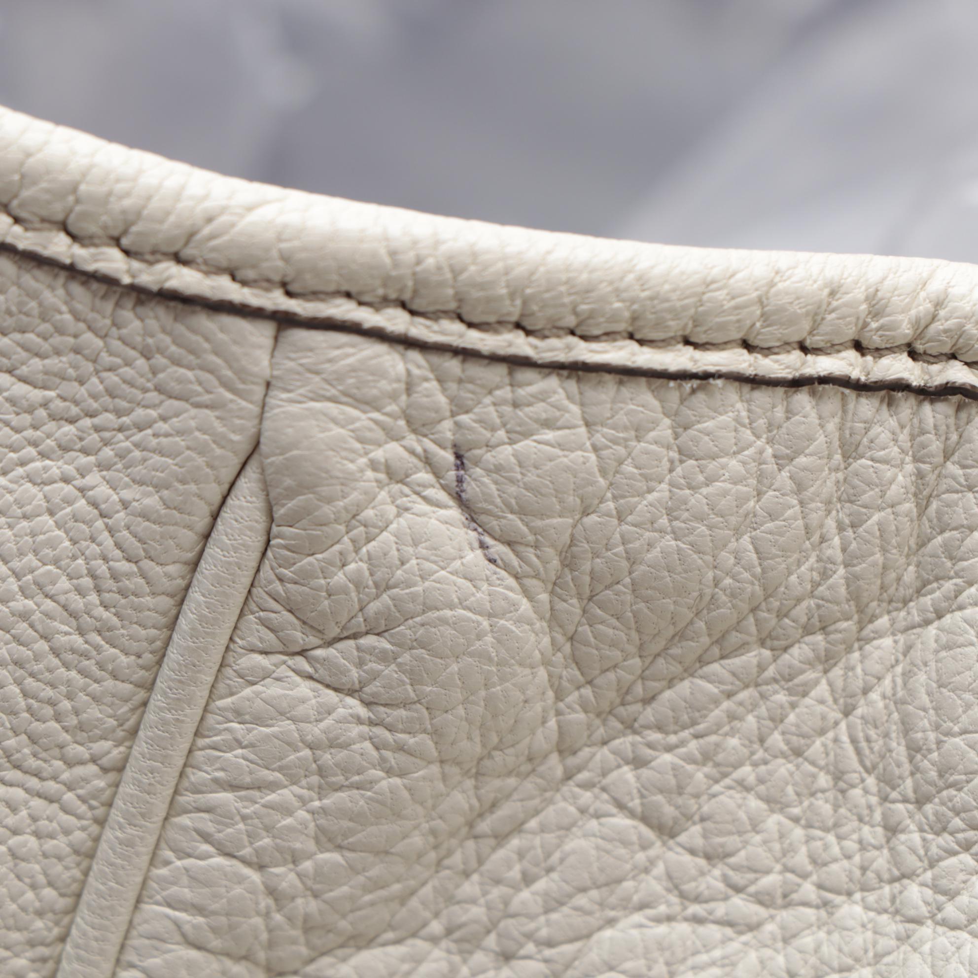 Gucci White Leather Princy Web Bow Tote