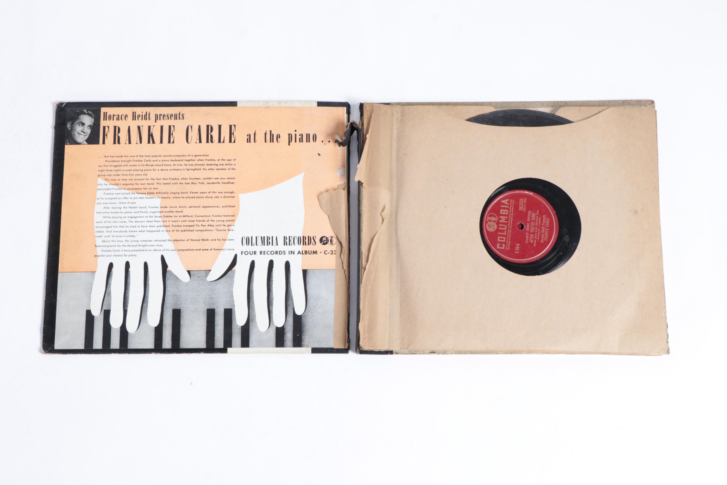 Frankie Carle Piano with Russian and German Folk Music Record Albums