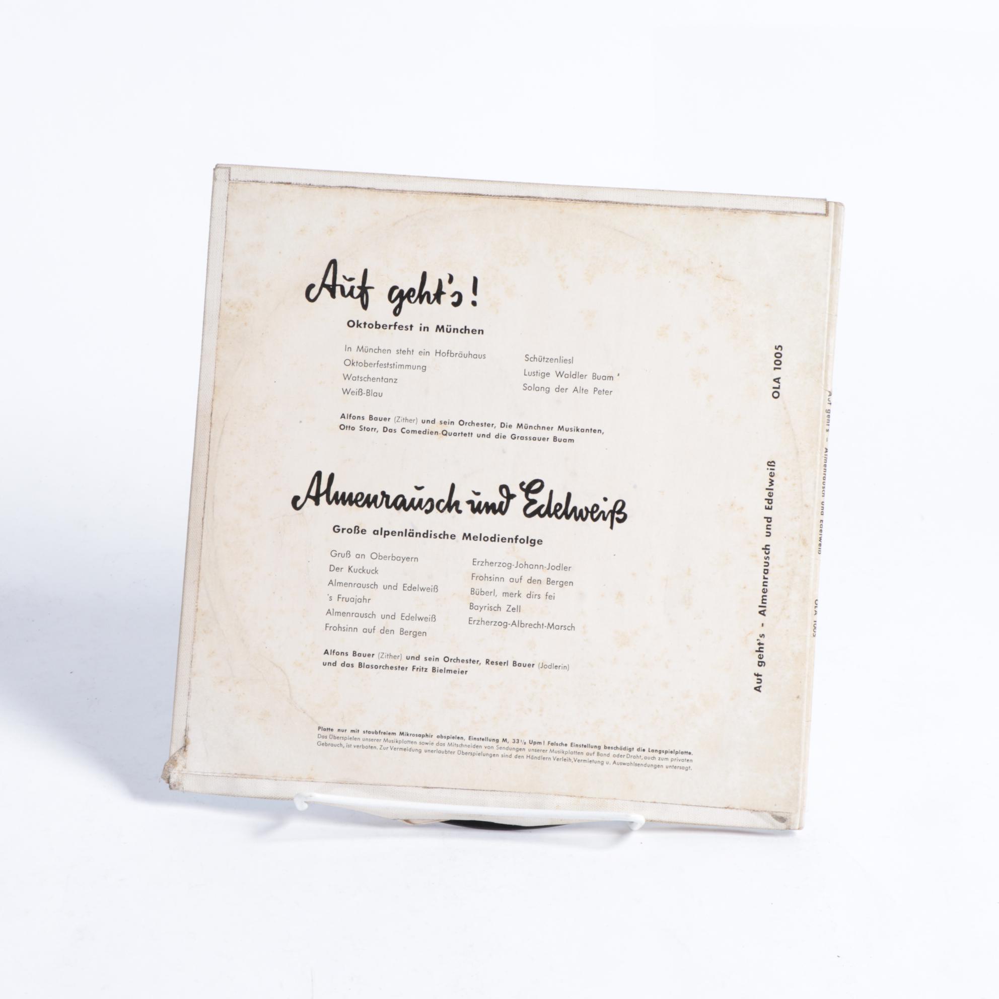 Frankie Carle Piano with Russian and German Folk Music Record Albums