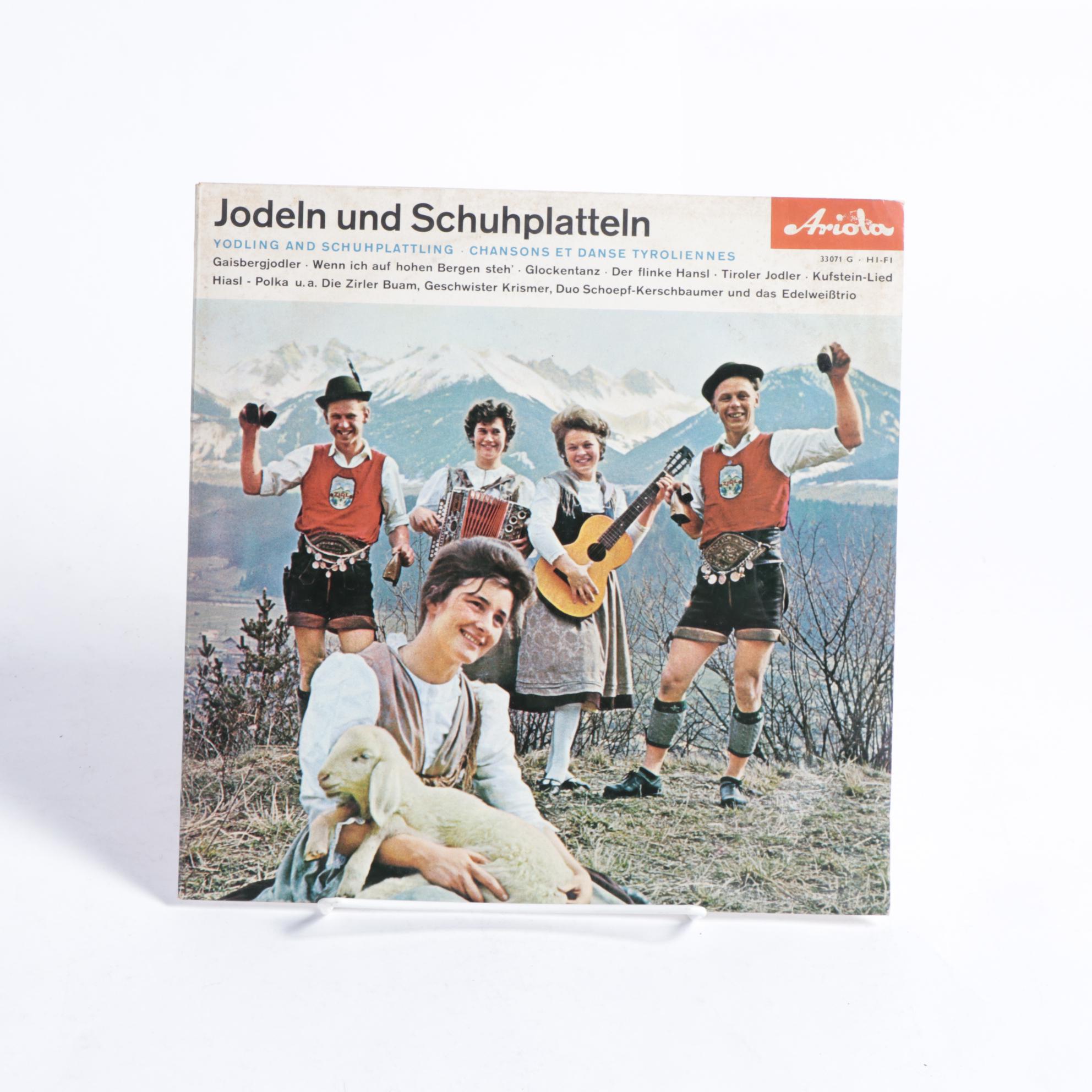 Frankie Carle Piano with Russian and German Folk Music Record Albums