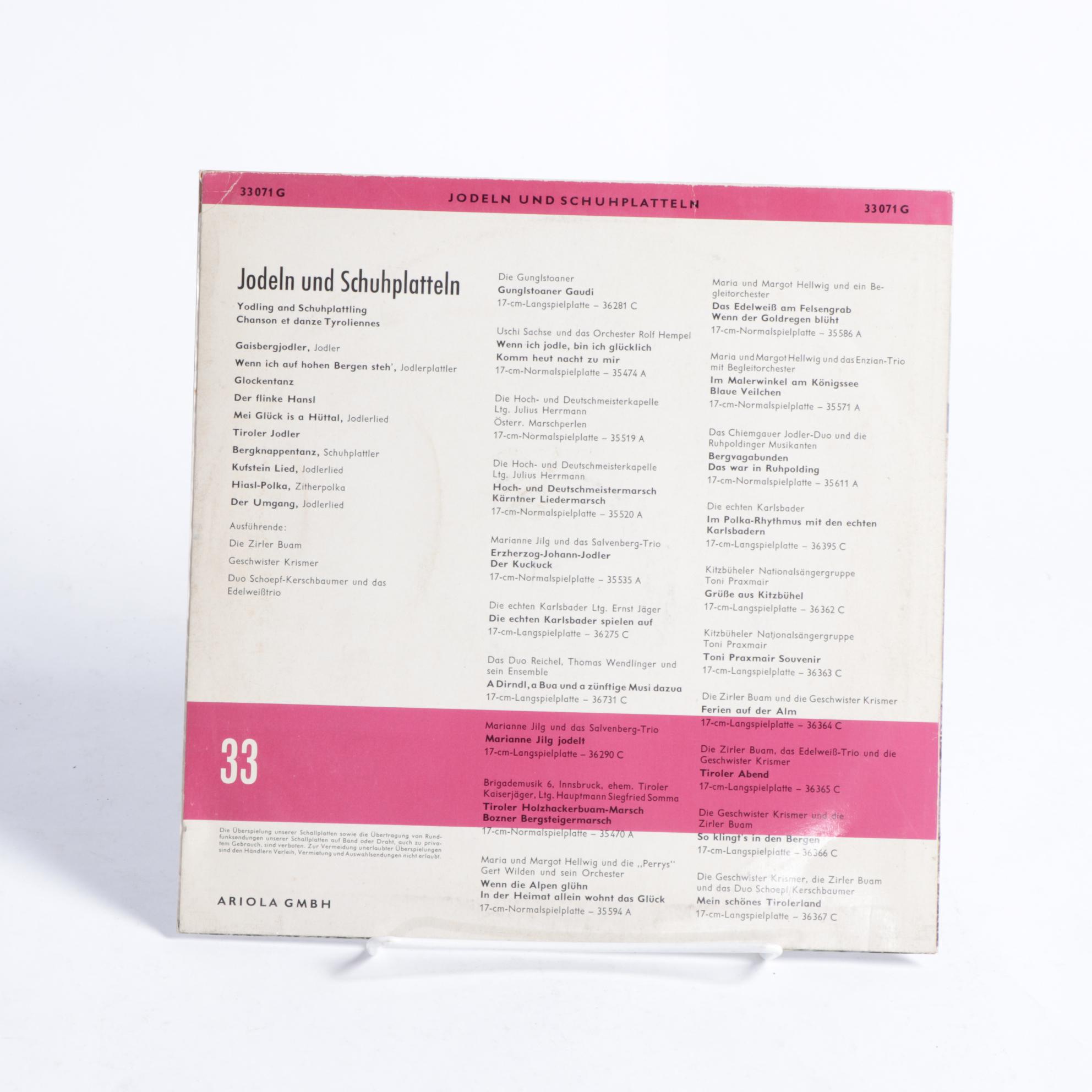 Frankie Carle Piano with Russian and German Folk Music Record Albums