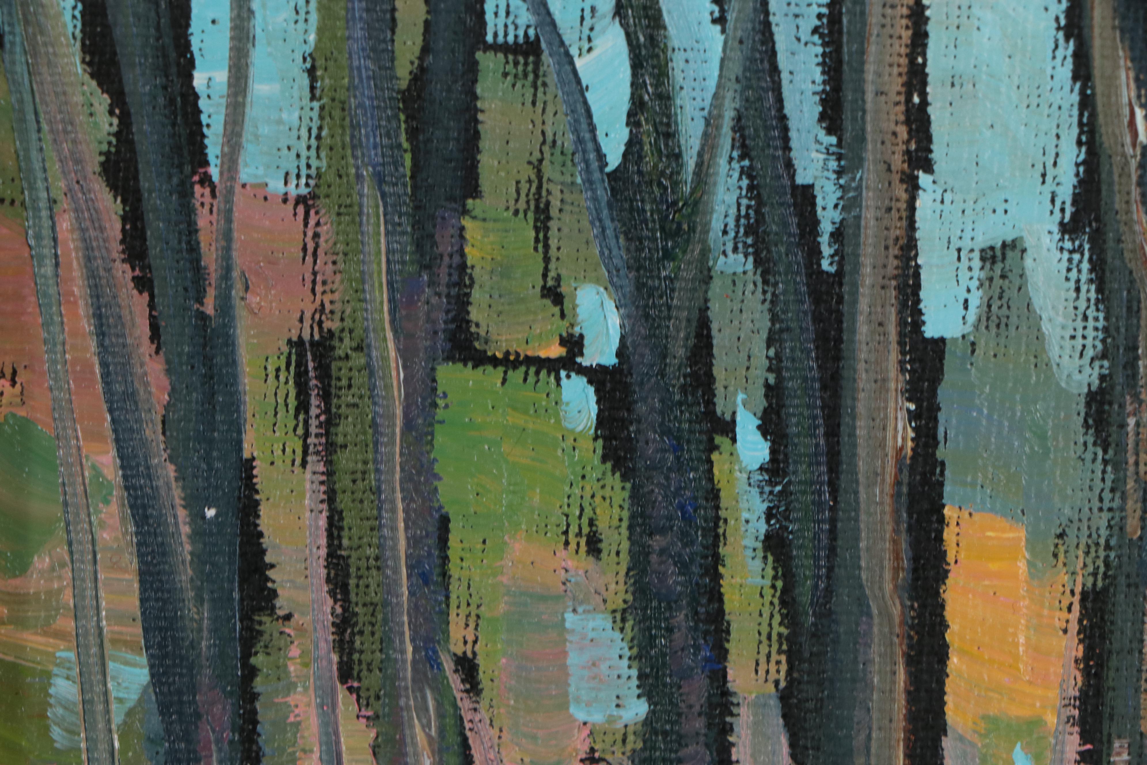 Wiliam Hawkins Impressionist Style Landscape Oil Painting, 21st Century