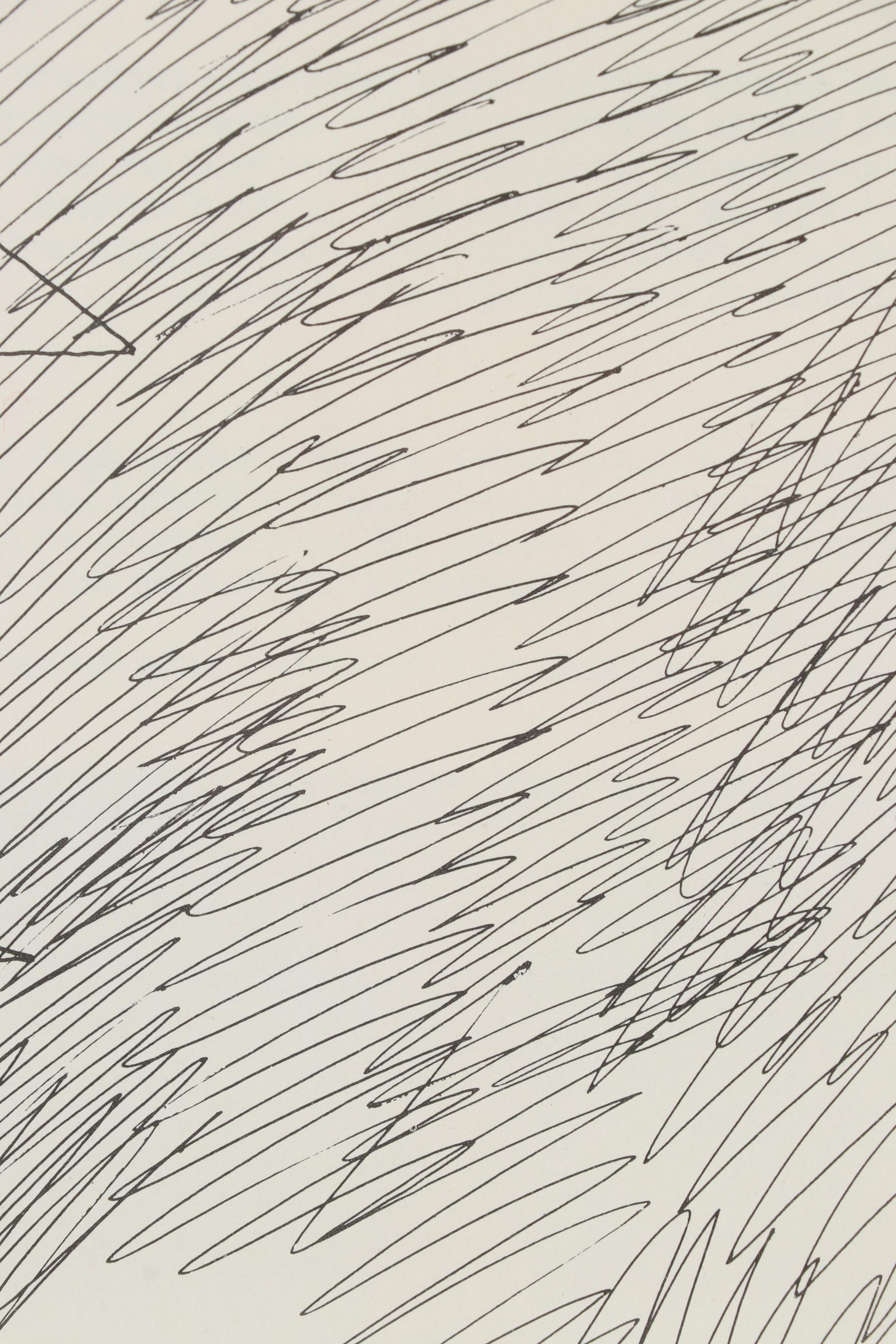 Lithograph after Saul Steinberg for "Derrière le Miroir," 1971