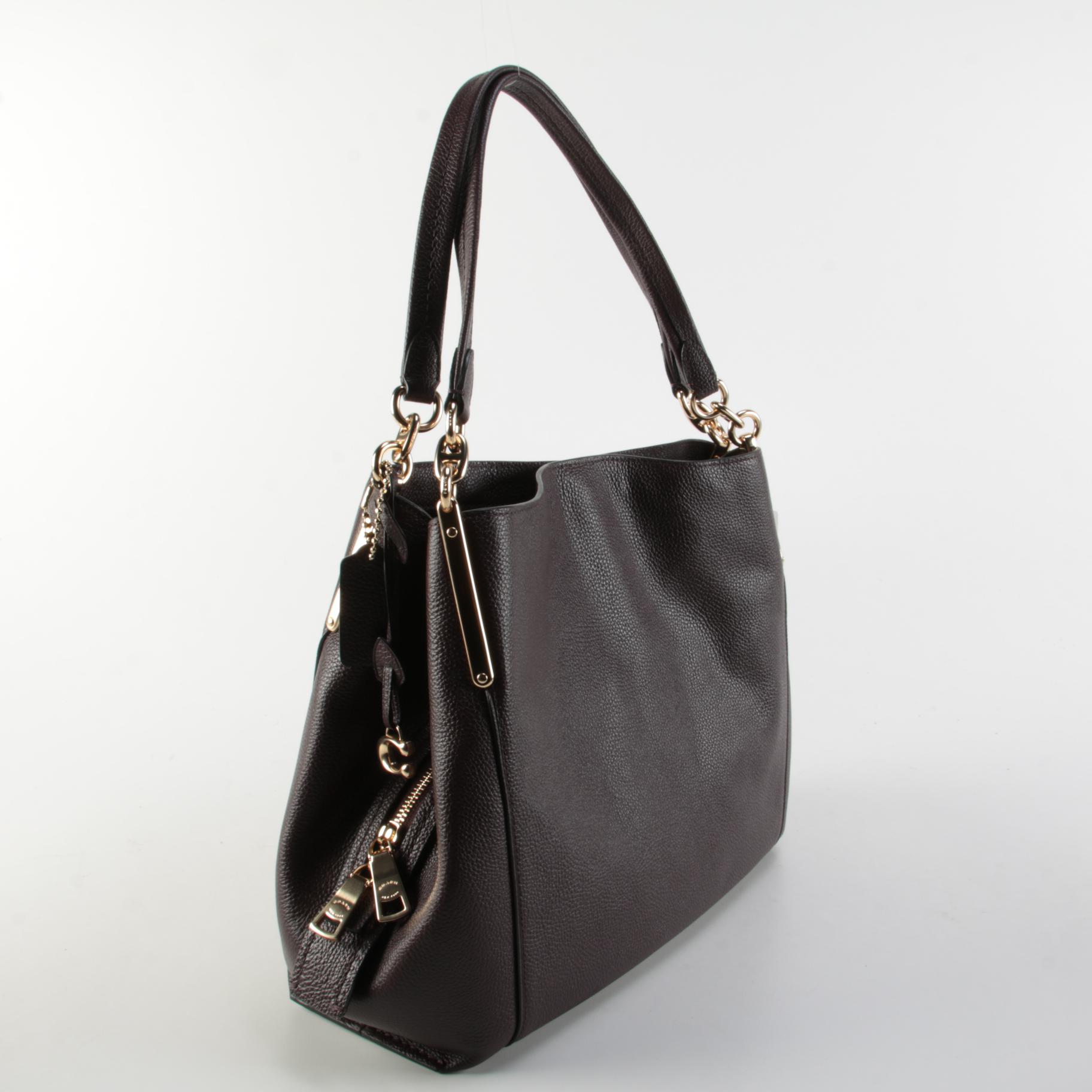 Coach Dalton 31 Shoulder Bag in Oxblood Leather