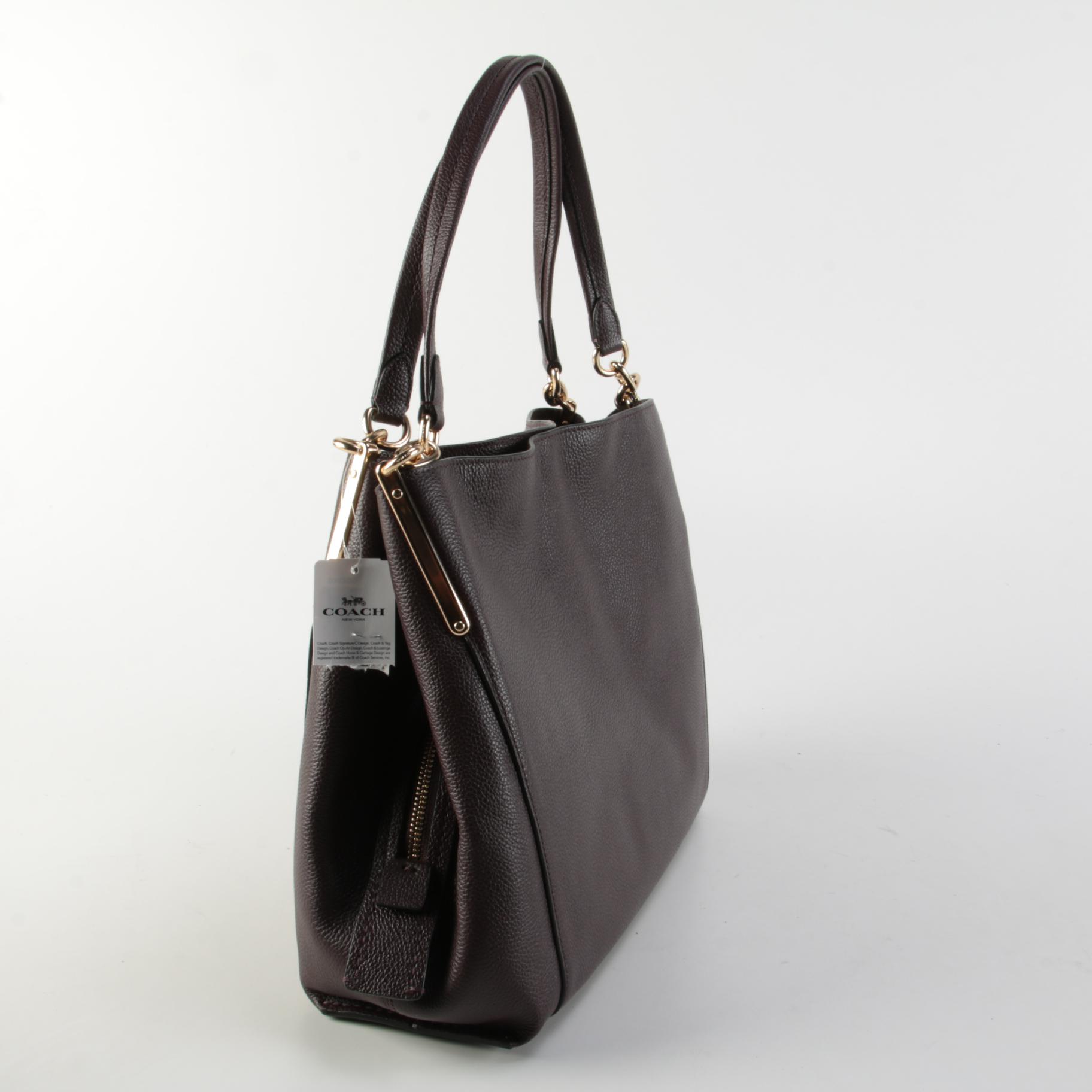 Coach Dalton 31 Shoulder Bag in Oxblood Leather