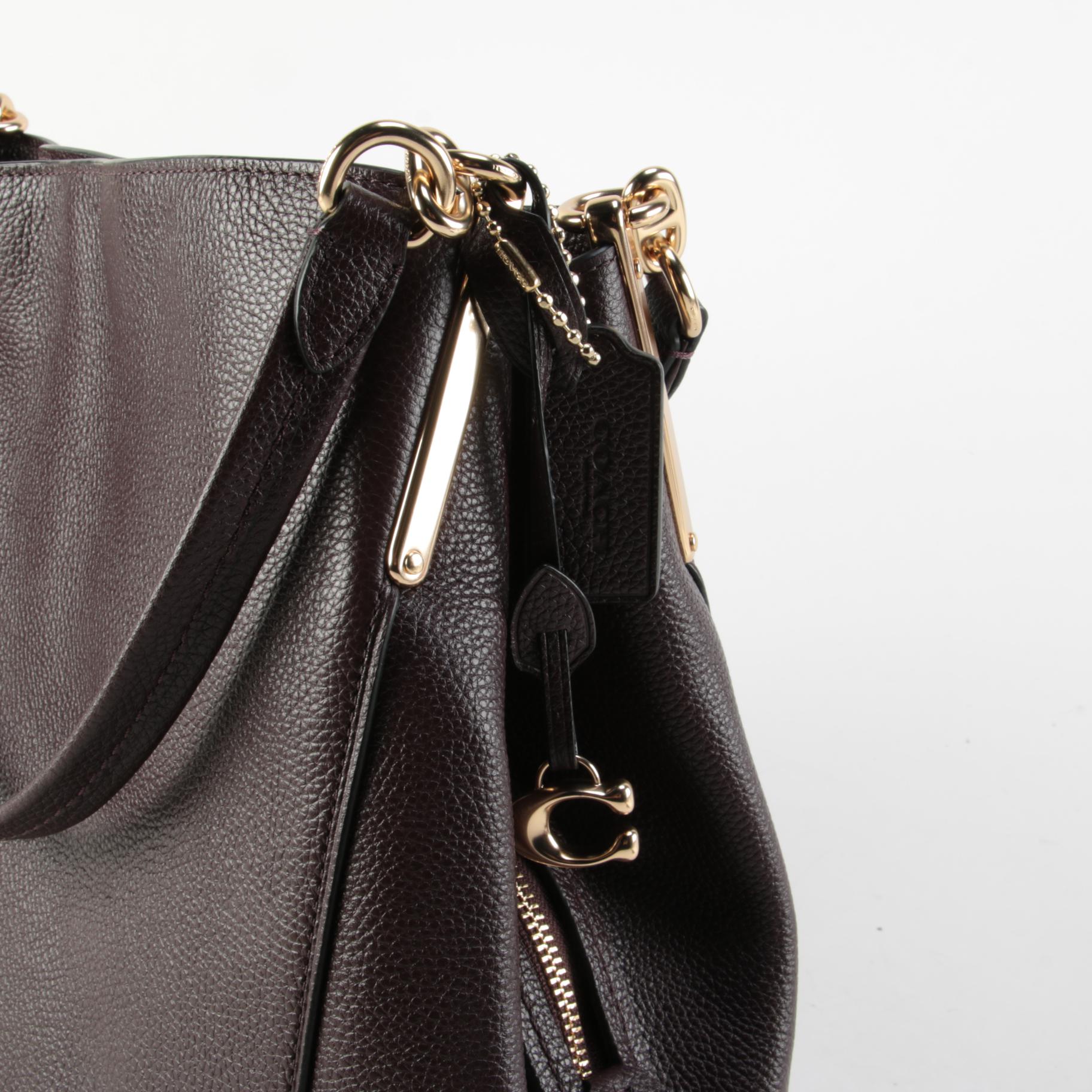 Coach Dalton 31 Shoulder Bag in Oxblood Leather