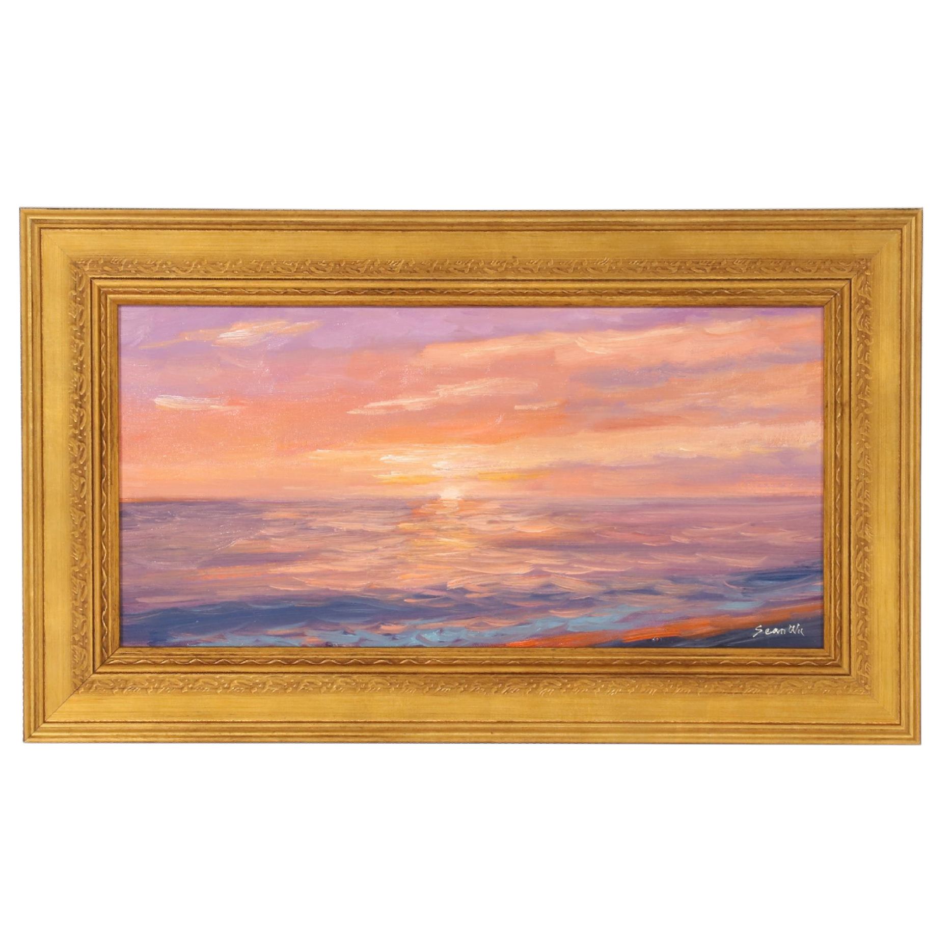 Sean Wu Oil Painting "Sunset," 2020