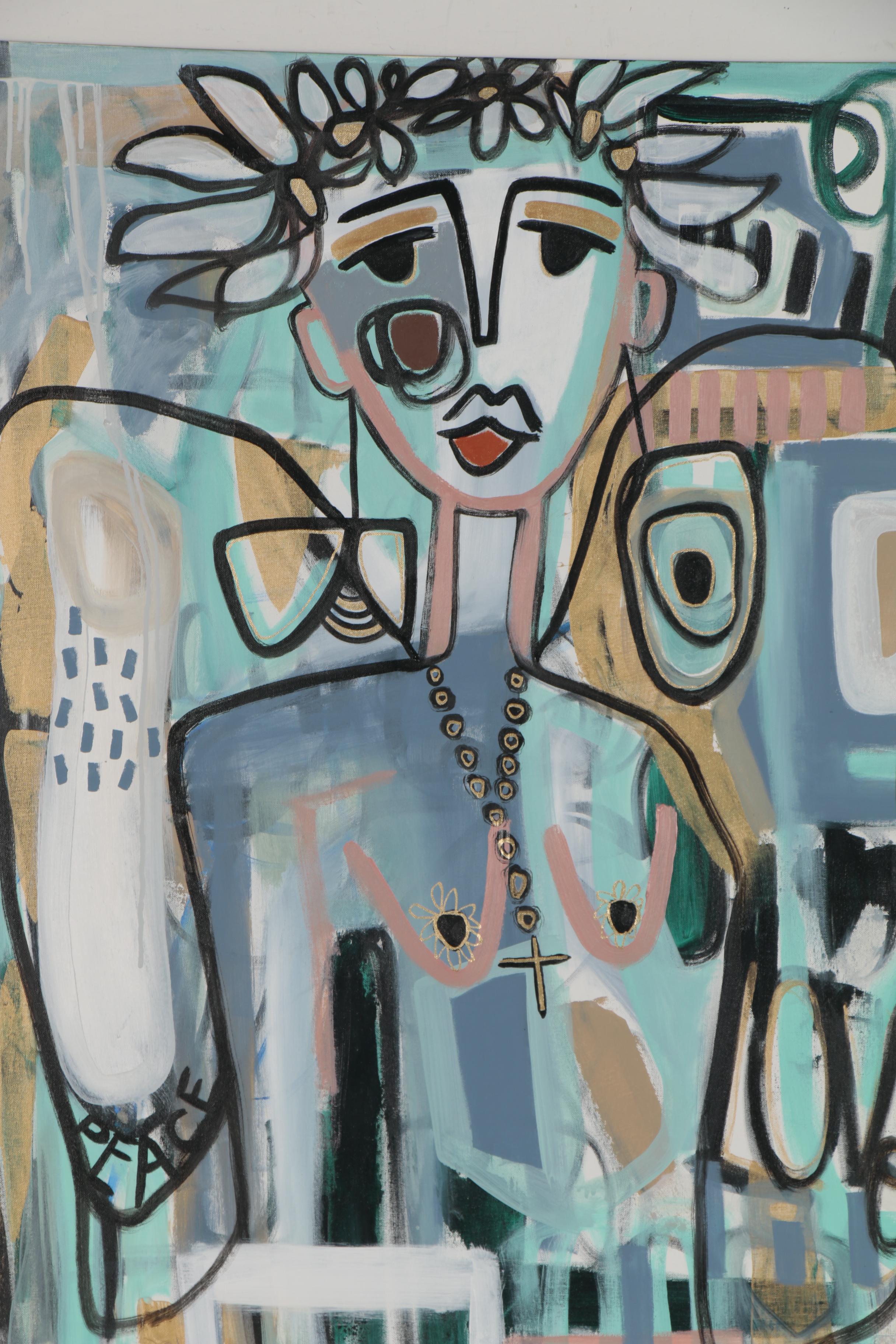 Jordan Howell Acrylic Painting "The Last 2020 Angel"