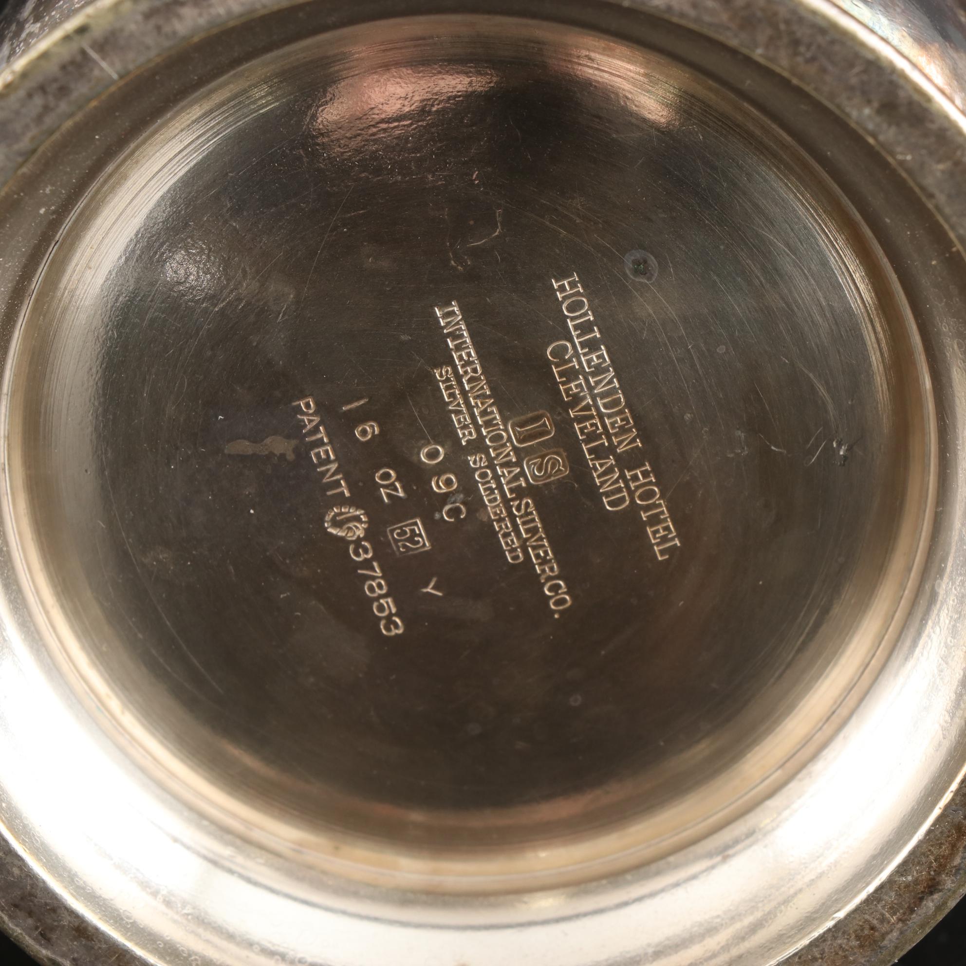 International Silver Co. The Waldorf Astoria with Other Hotel Silver Tableware