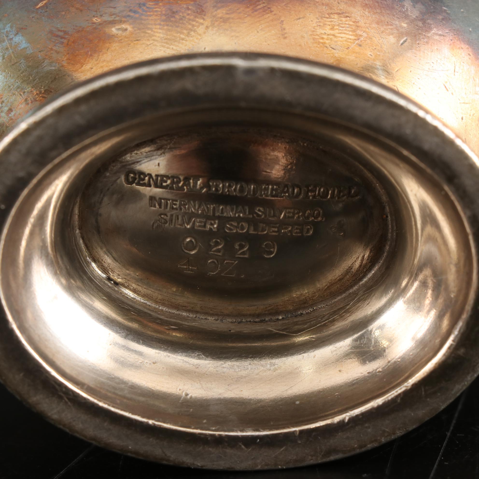 International Silver Co. The Waldorf Astoria with Other Hotel Silver Tableware