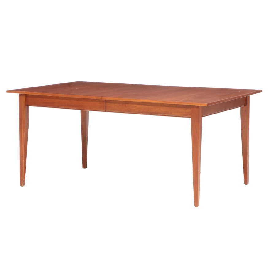 Ethan Allen Contemporary Walnut Expandable Dining Table