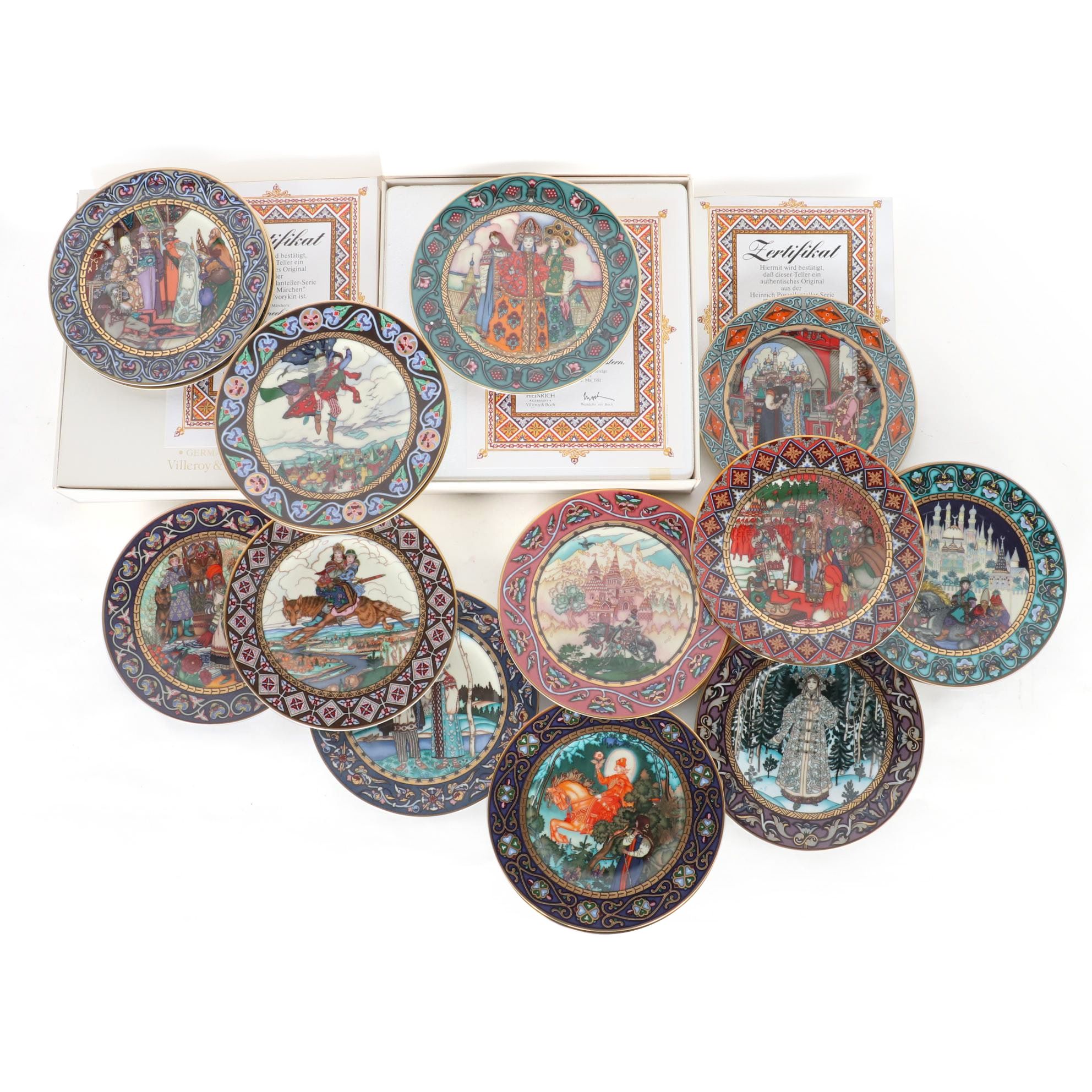 Villeroy & Boch "The Russian Fairy Tales" Porcelain Collector Plates