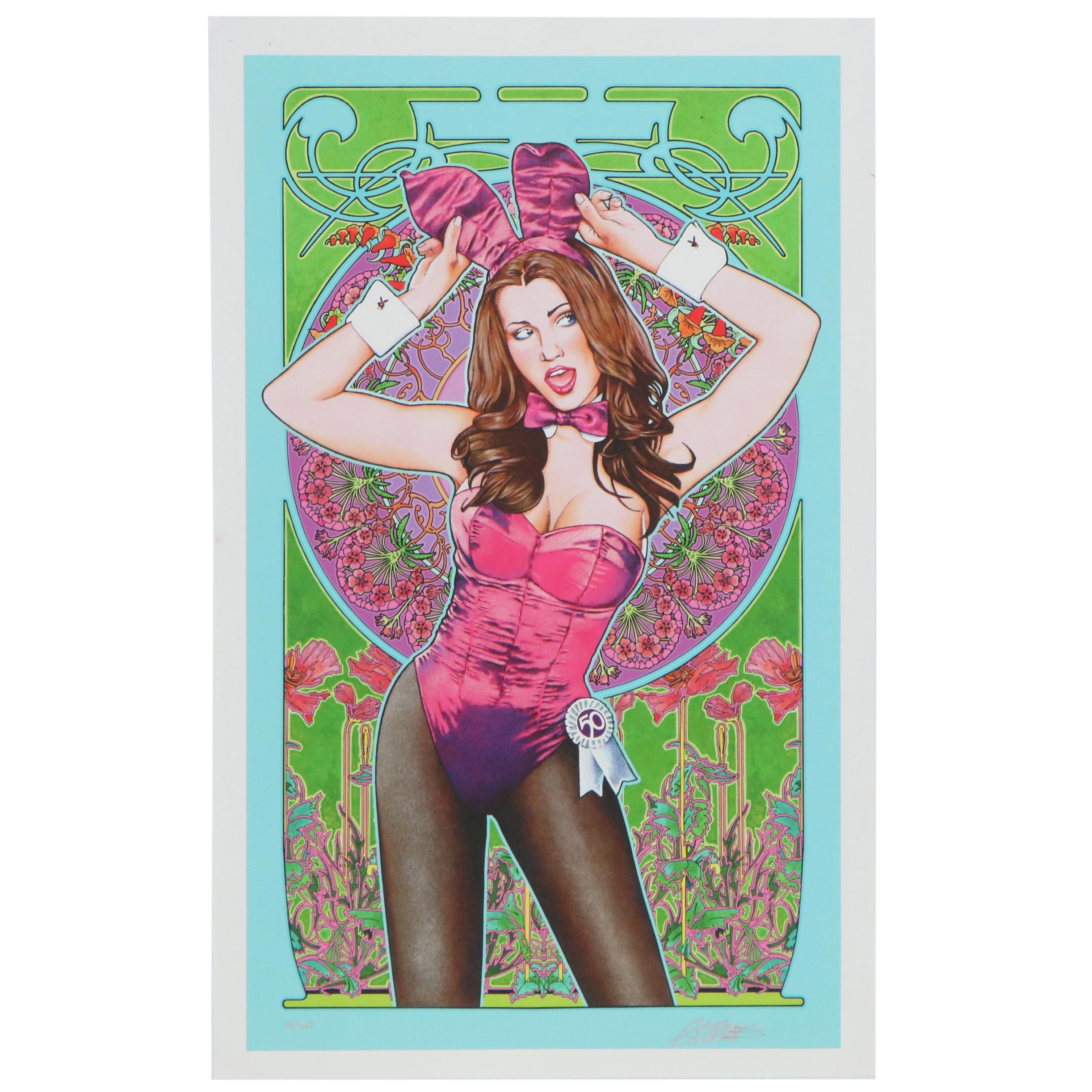Bob Masse Giclée of Playboy Bunny, 21st Century