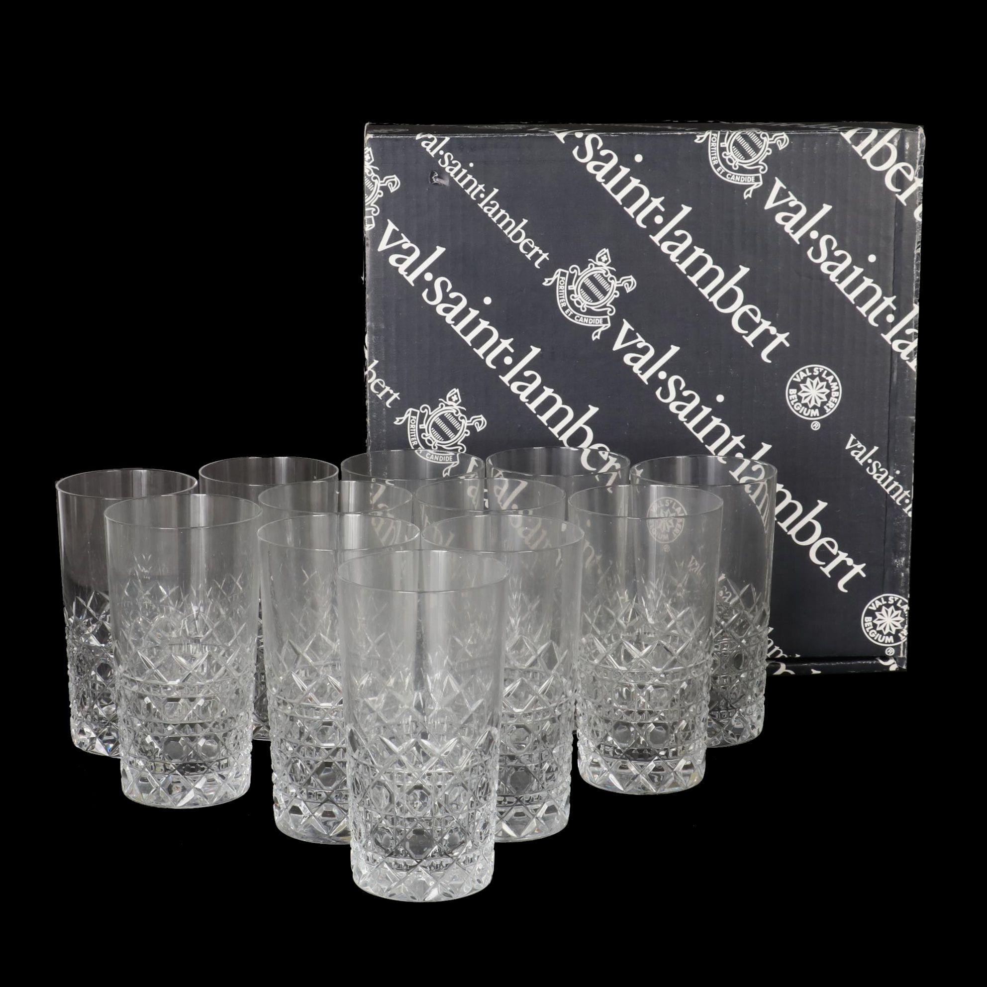 Val St. Lambert "Zarba" Scotch Cut Crystal Tumbler