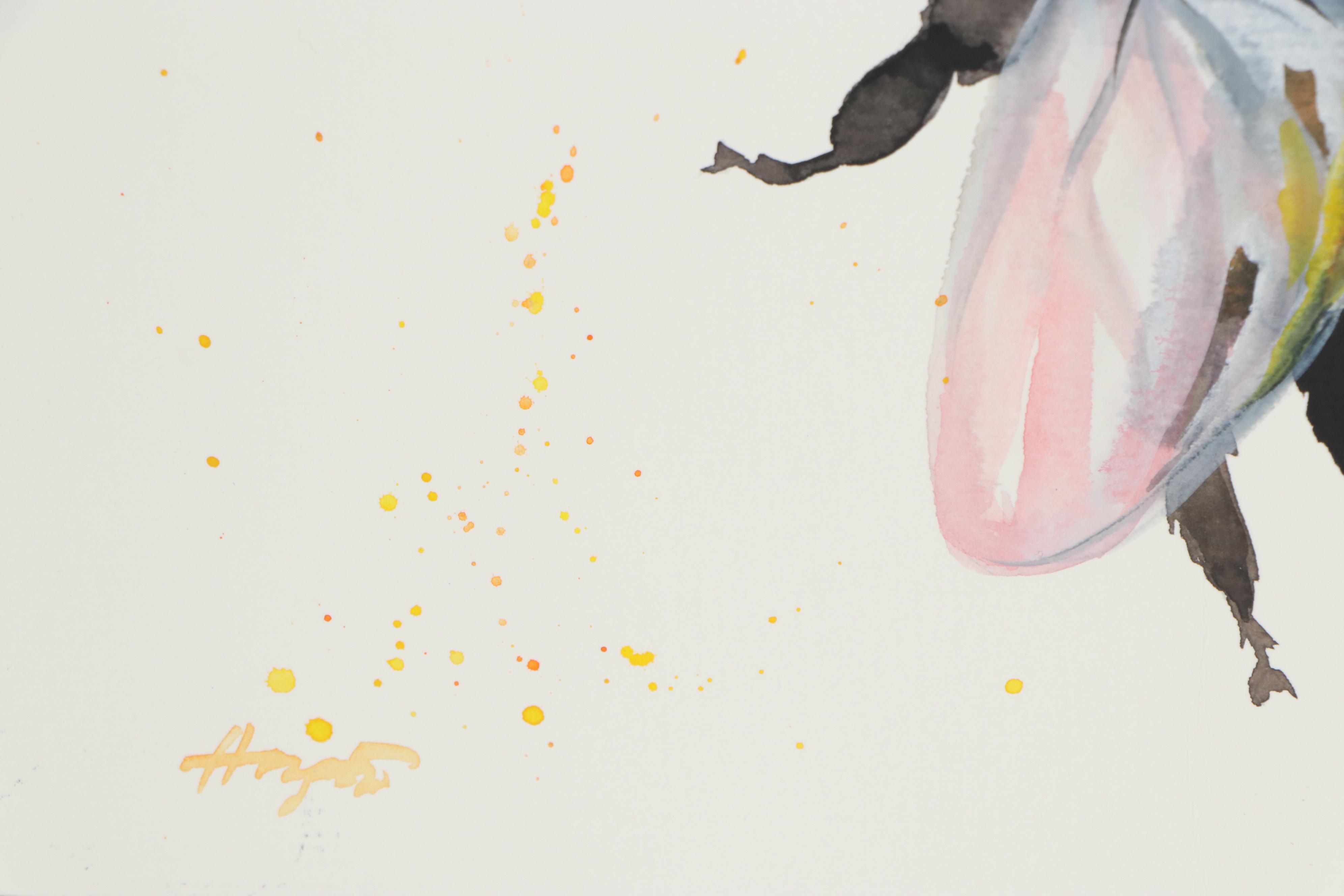 Anne Gorywine Watercolor Painting of Bumblebee