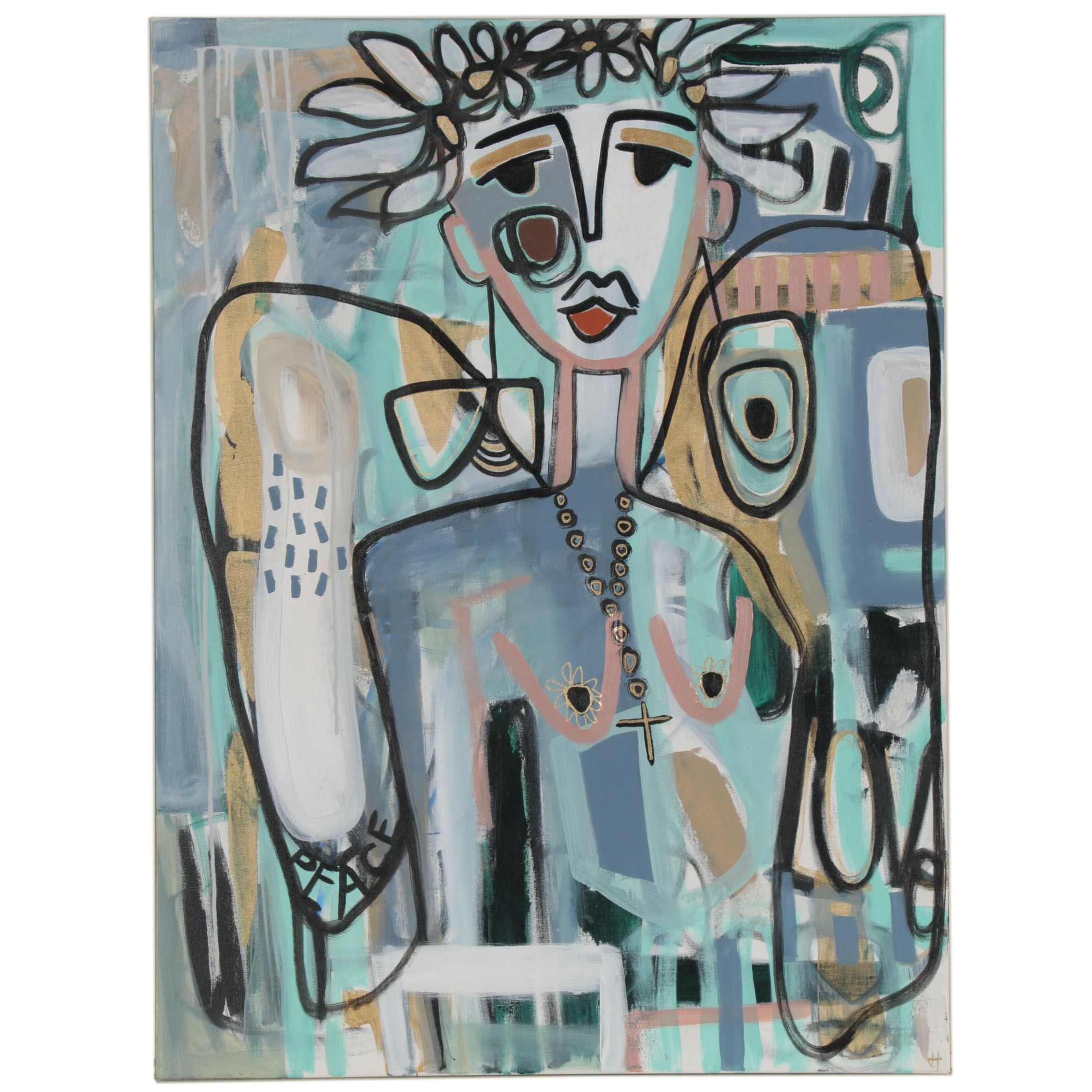 Jordan Howell Acrylic Painting "The Last 2020 Angel"