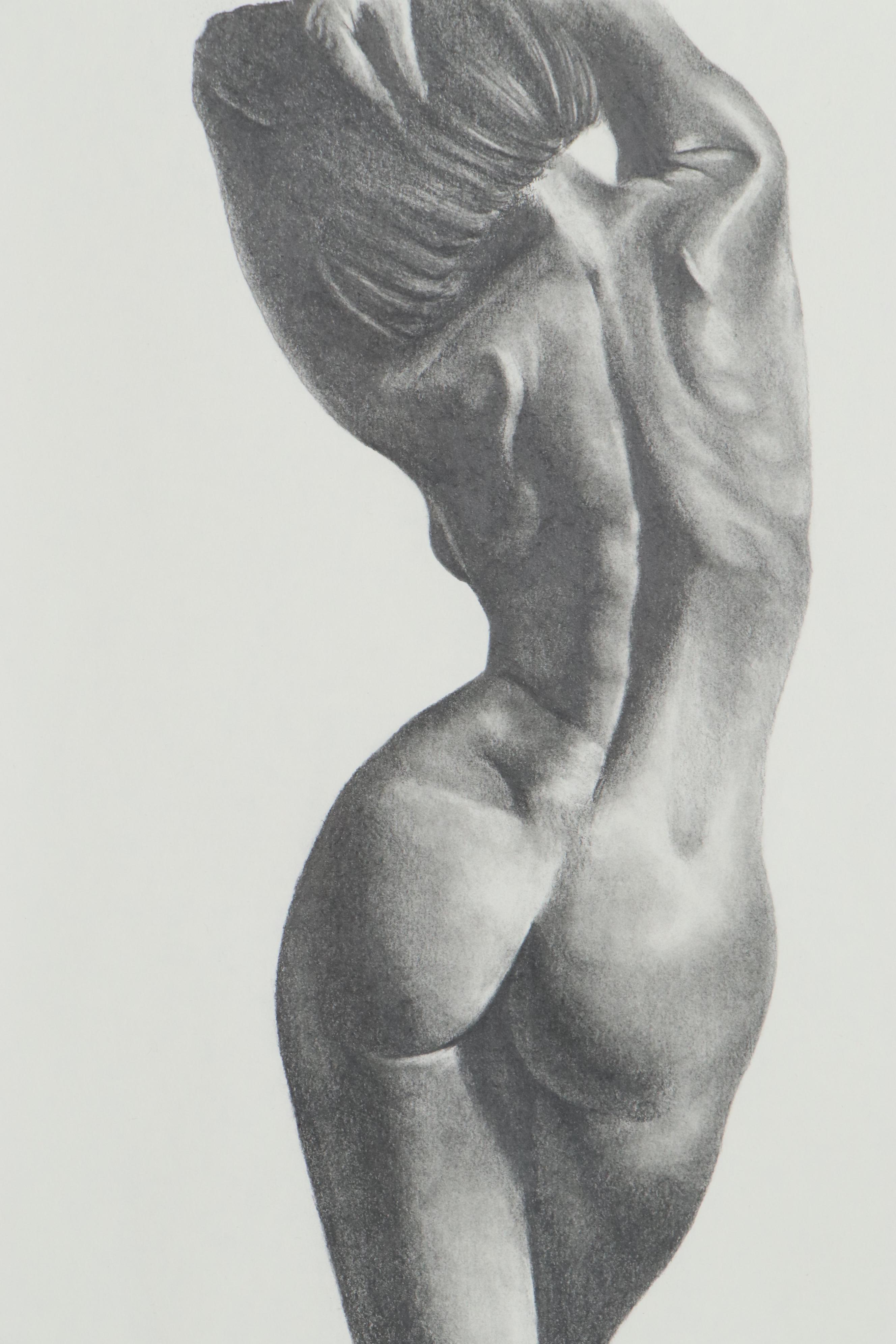 Graphite Drawing of a Female Nude, 21st Century