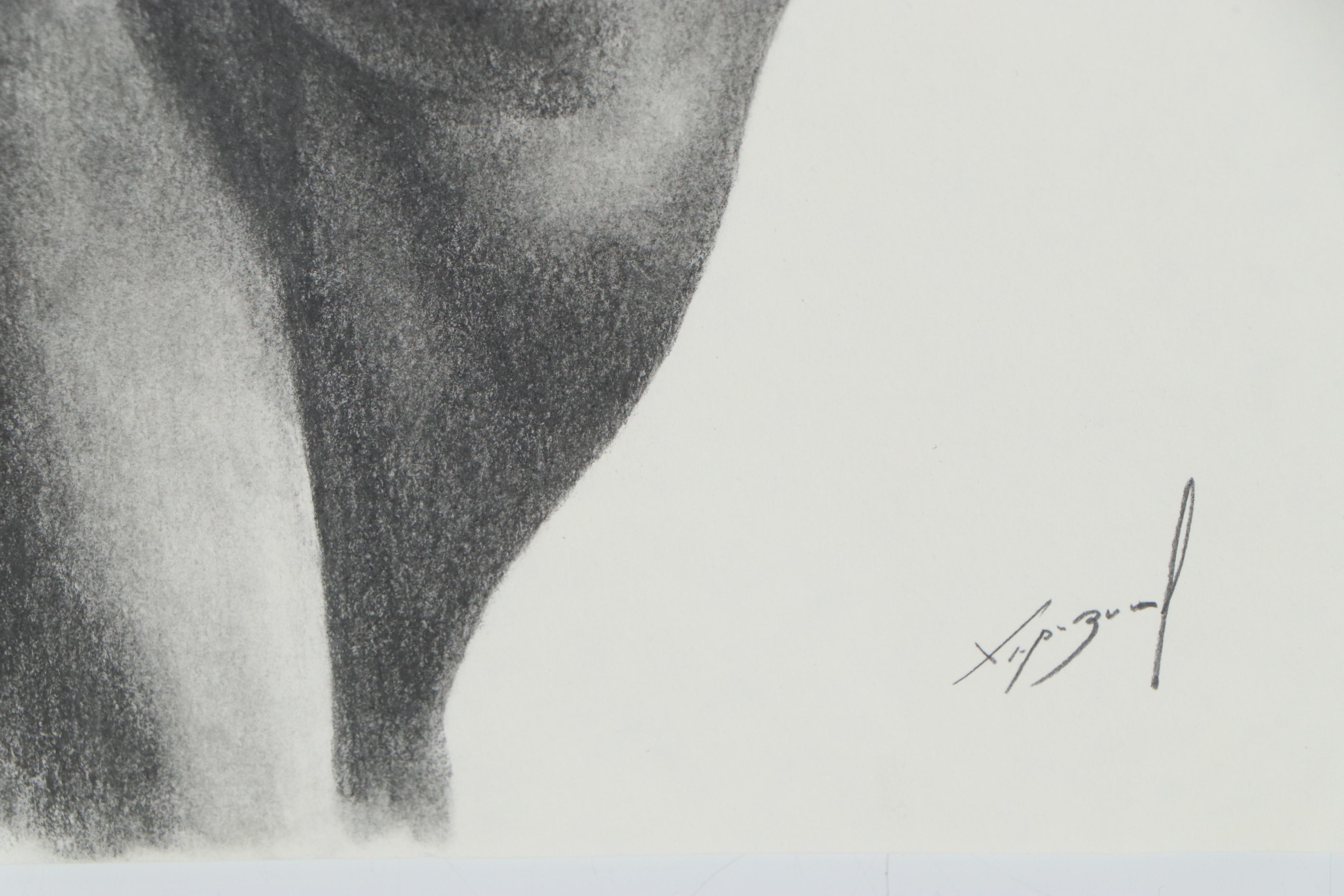 Graphite Drawing of a Female Nude, 21st Century