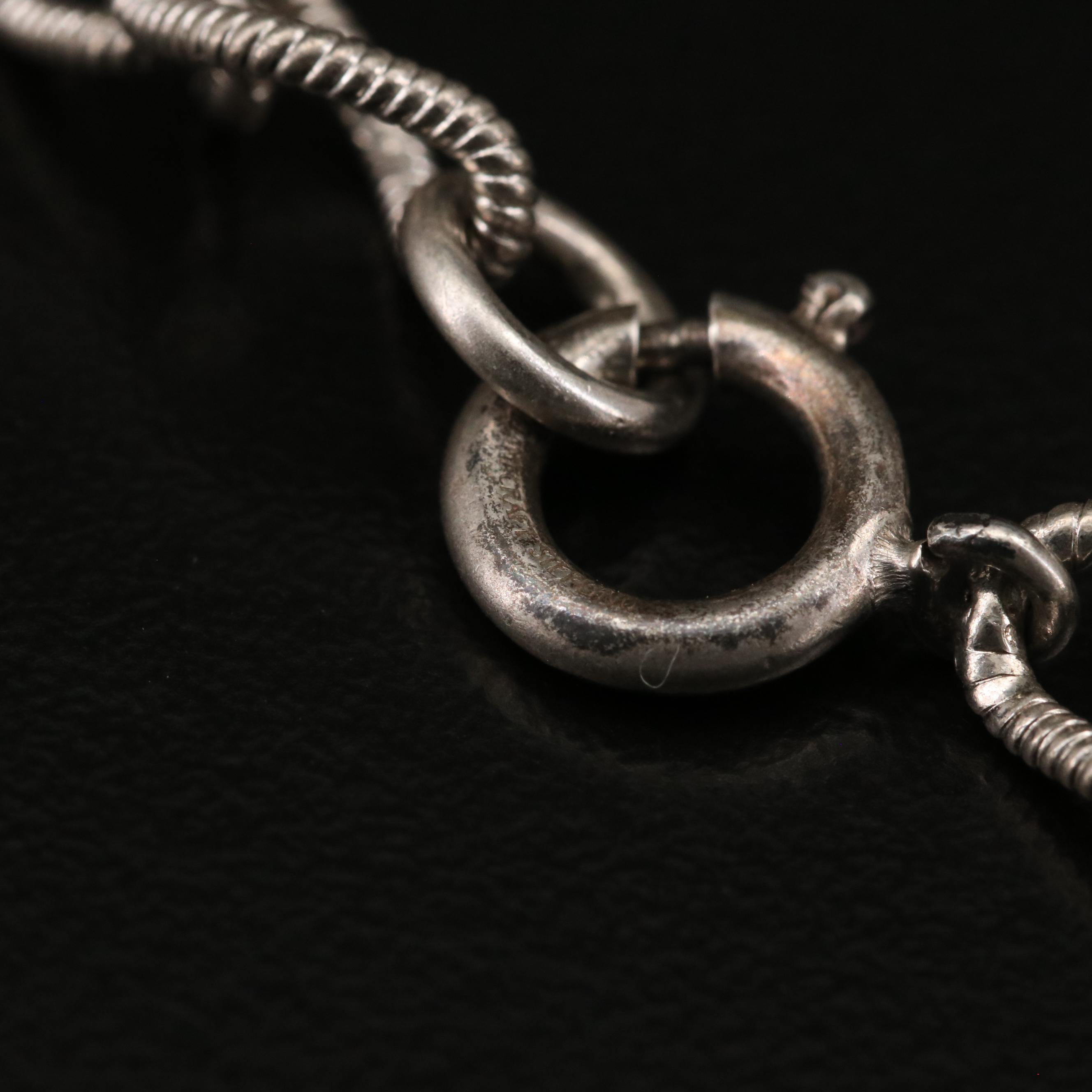 Rhinestone and Enamel Charm Bracelets Including 800 and Sterling Silver Charms