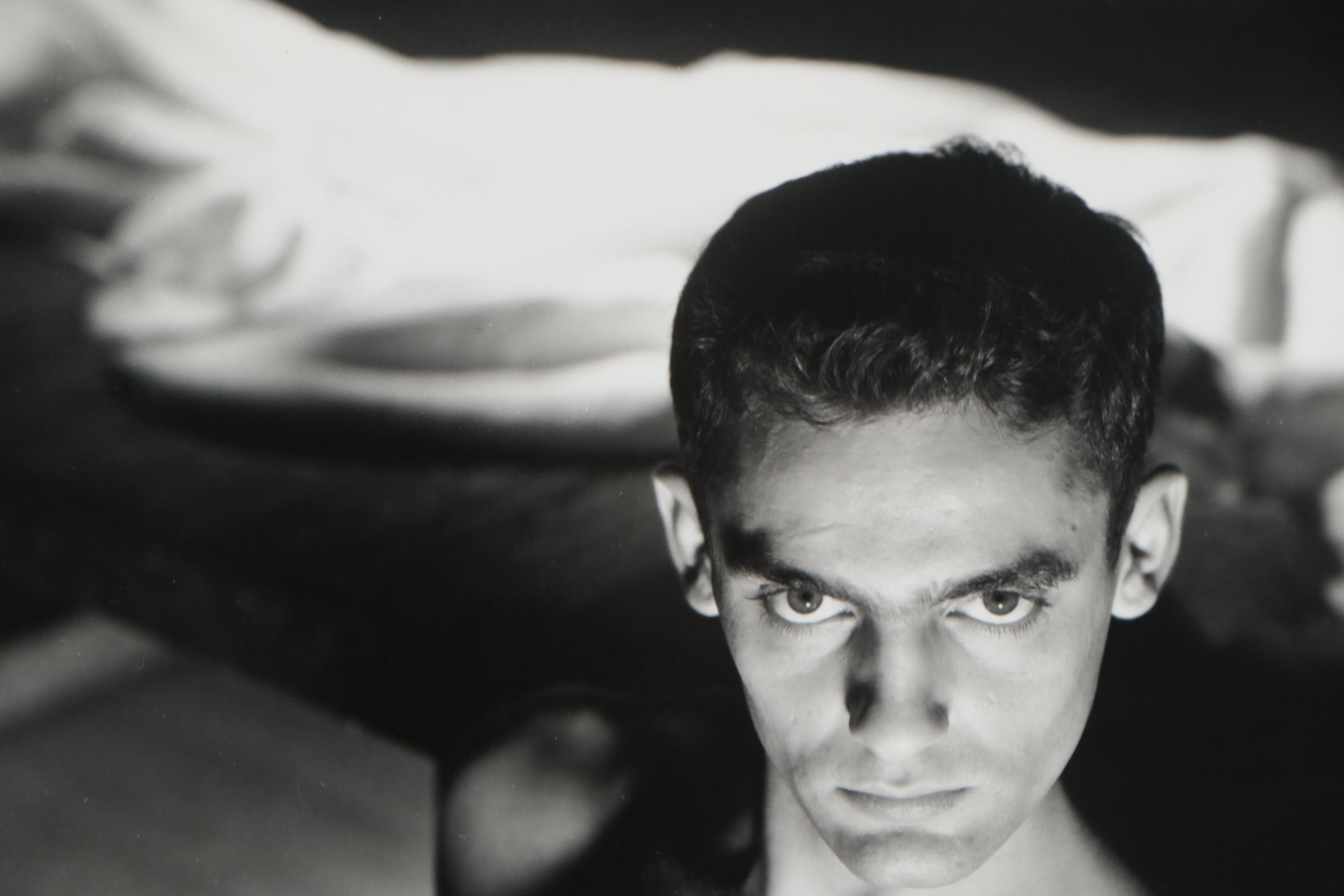 George Platt Lynes Silver Gelatin Photograph of Seated Male Nude