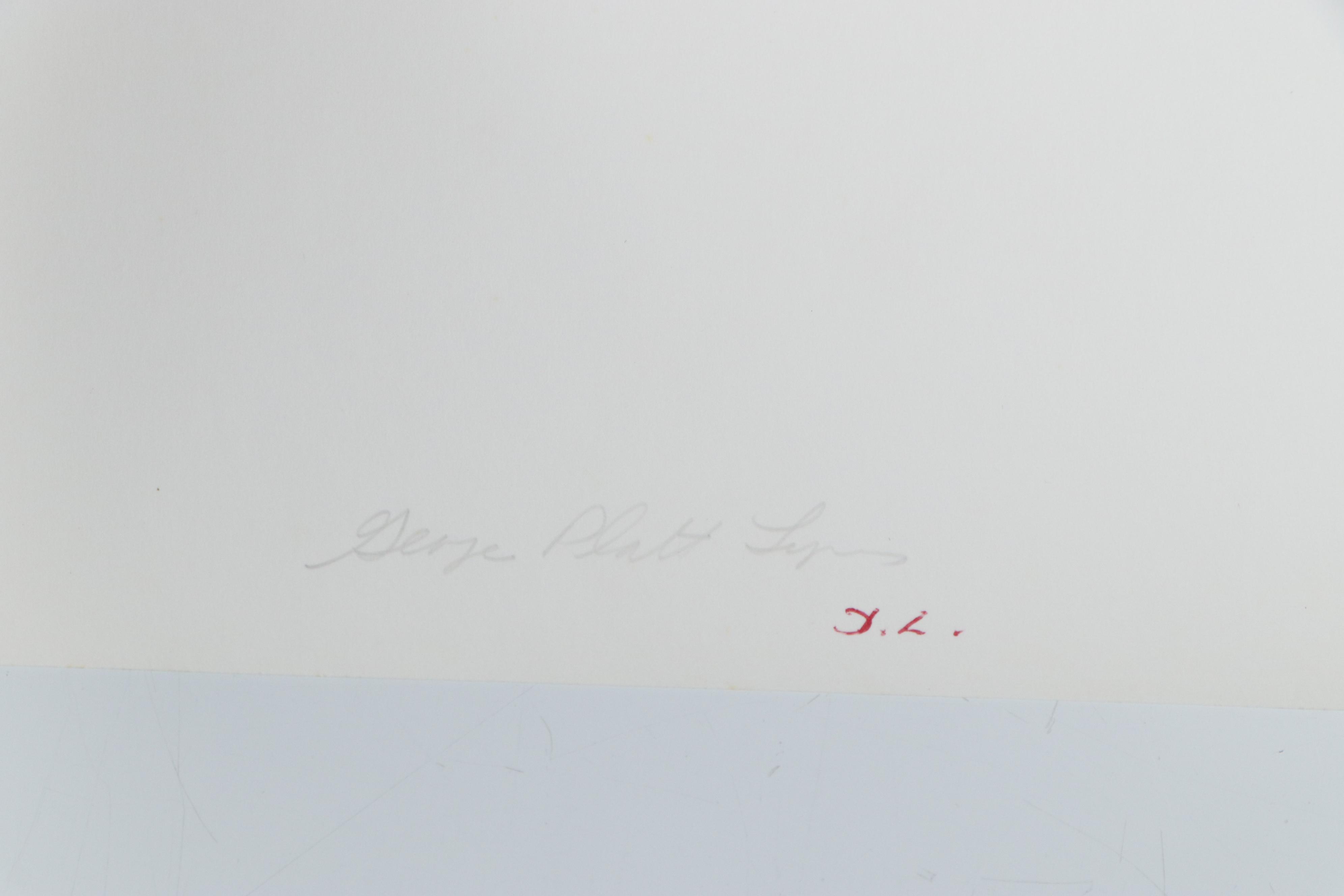 George Platt Lynes Silver Gelatin Photograph of Seated Male Nude