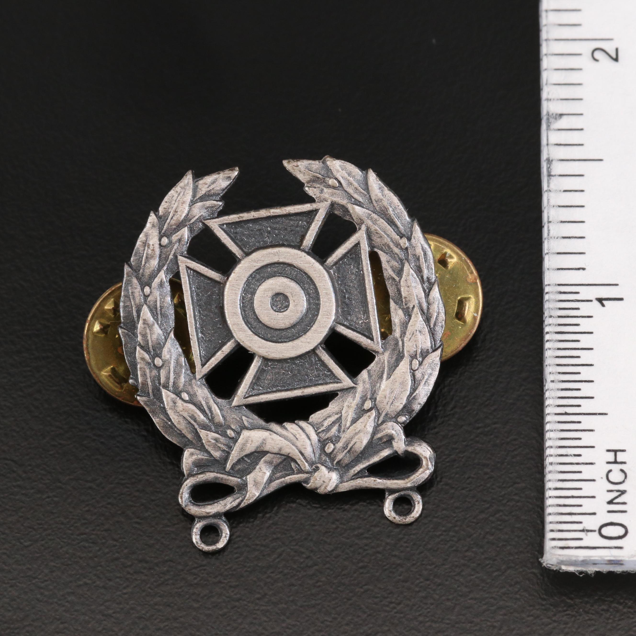 Vintage Military Themed Pins and Badges