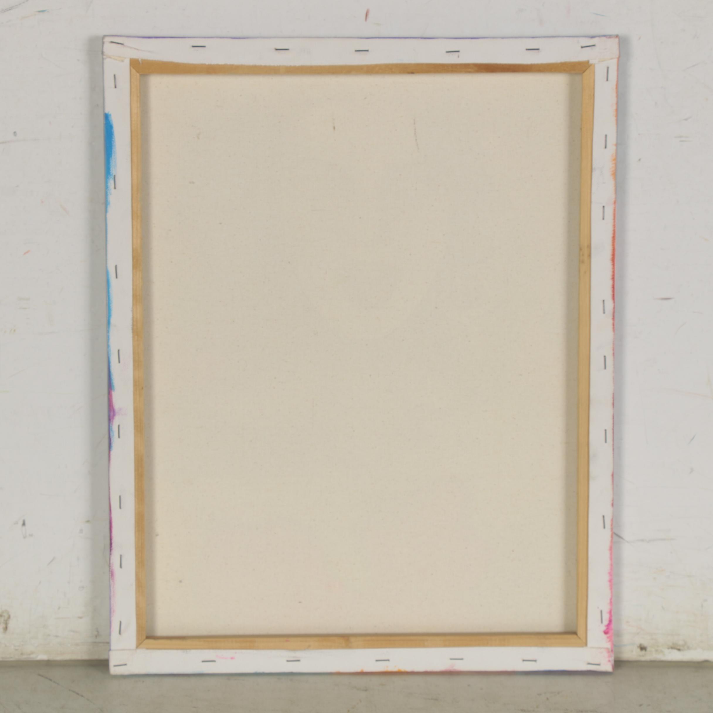 Jordan Howell Acrylic Painting with Gold Leaf, 21st Century