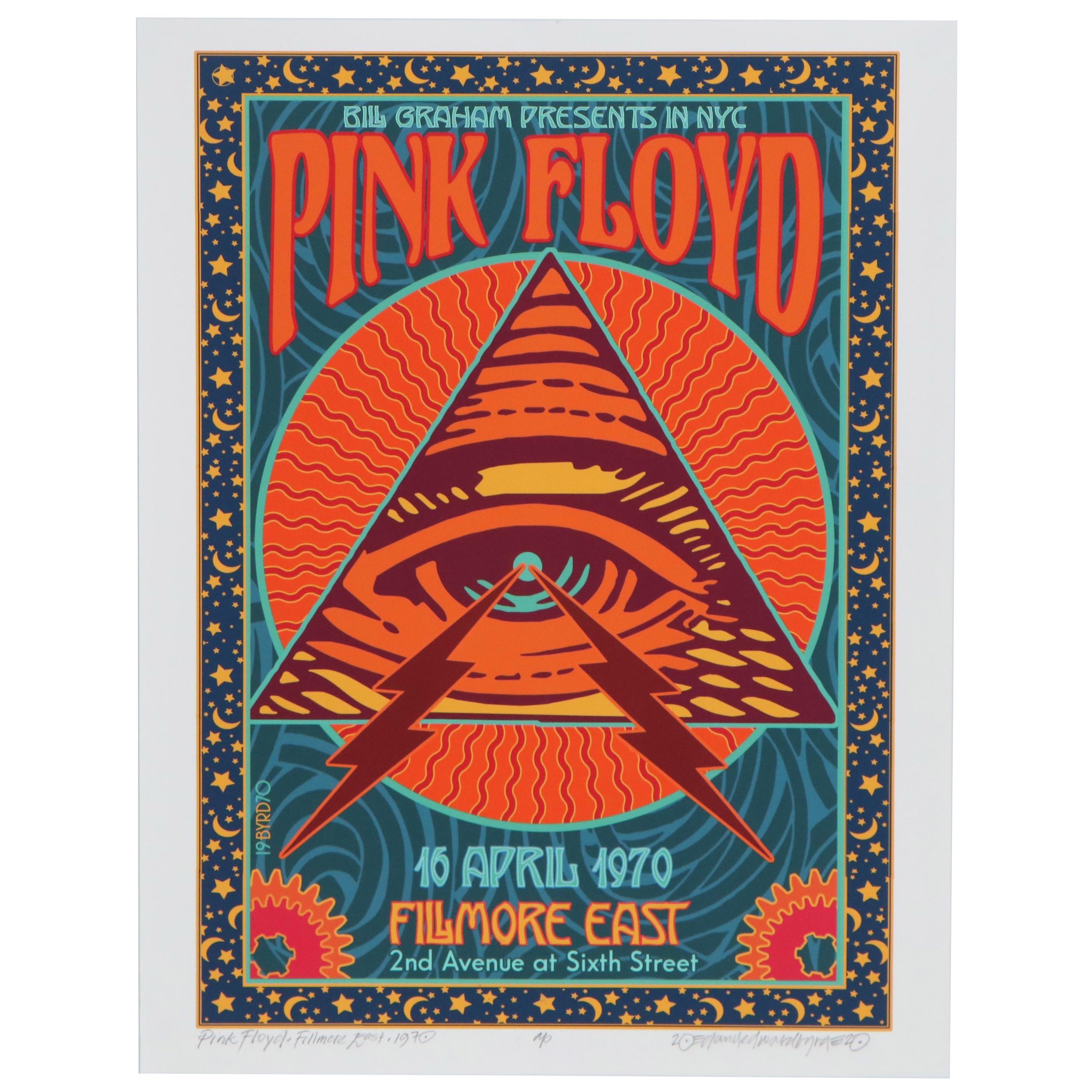 David Edward Byrd Giclée "Pink Floyd at the Fillmore East 1970," 2020