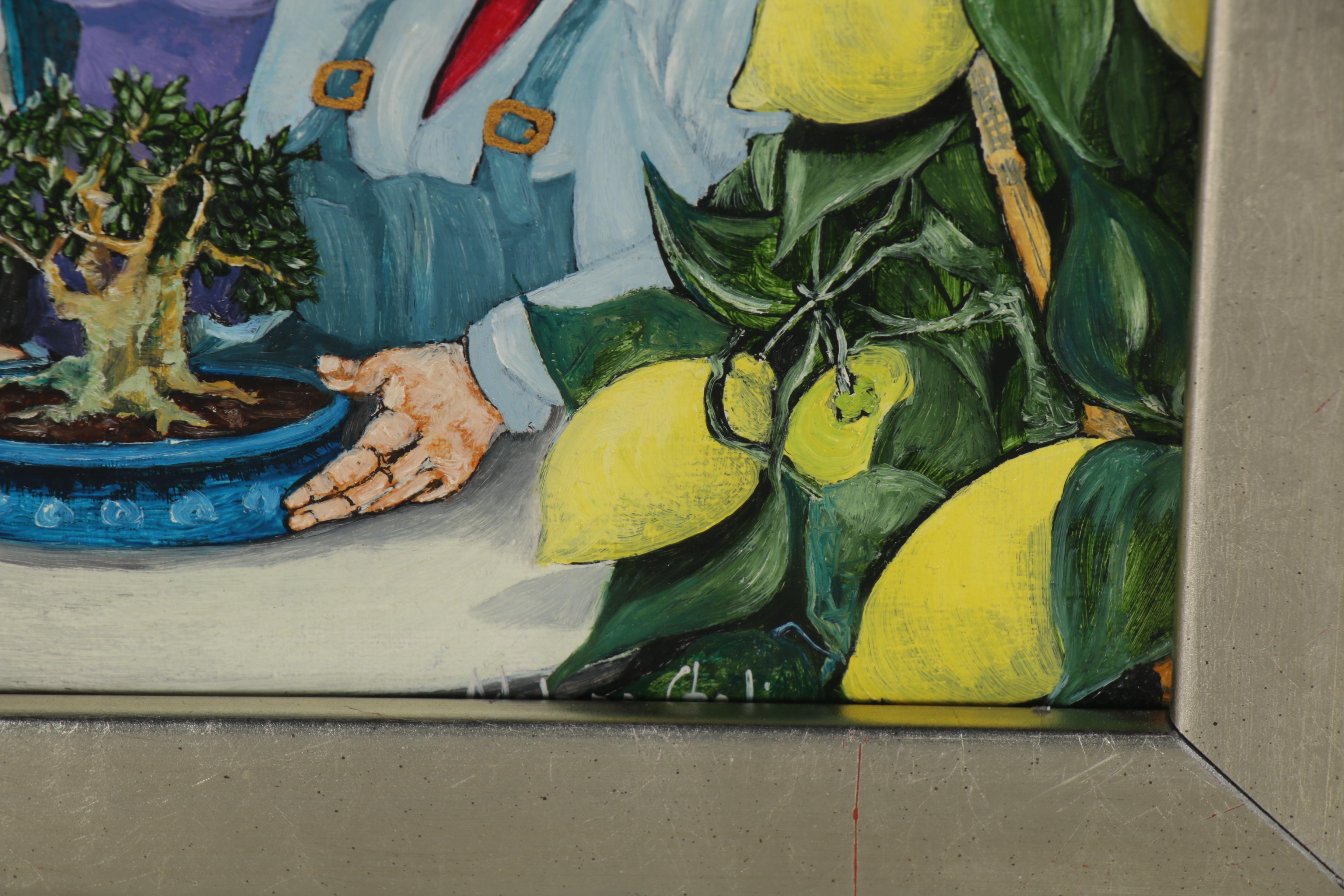 Adelano Cheli Italian Folk Art Oil Painting, 2007