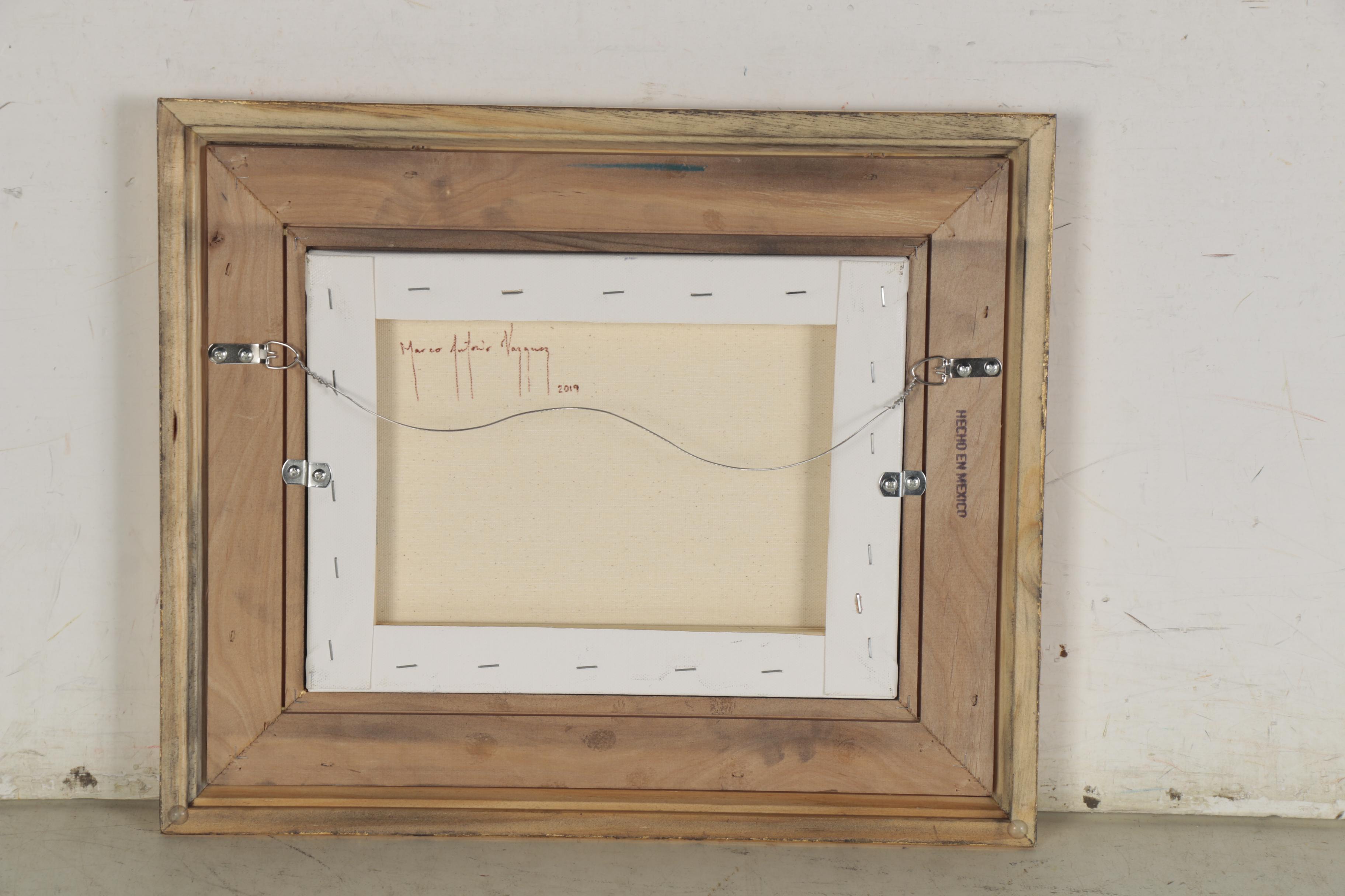 Marco Antonio Vazquez Oil Painting of a Wooden Boat, 2019