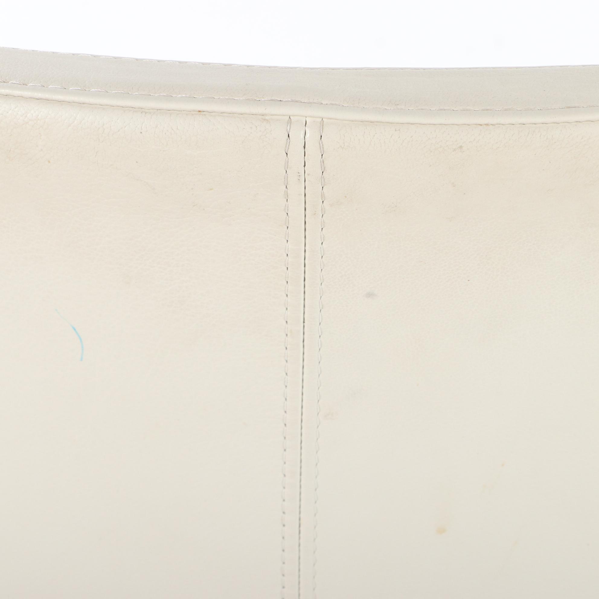 Pair of IKEA "Bernhard" Faux Leather Upholstered Counter Stools