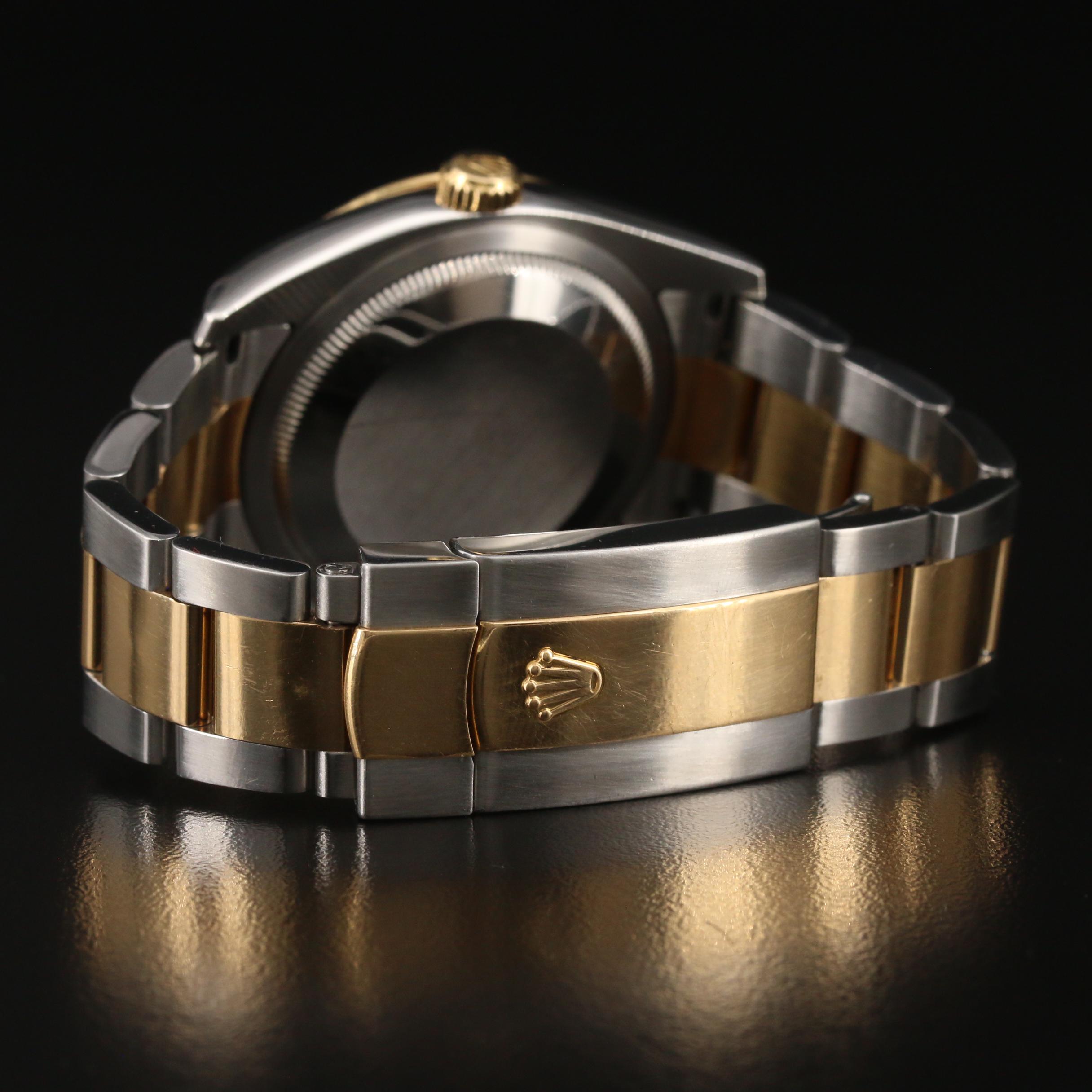 2005 Rolex Datejust Turn-O-Graph 18K Gold and Stainless Steel Watch