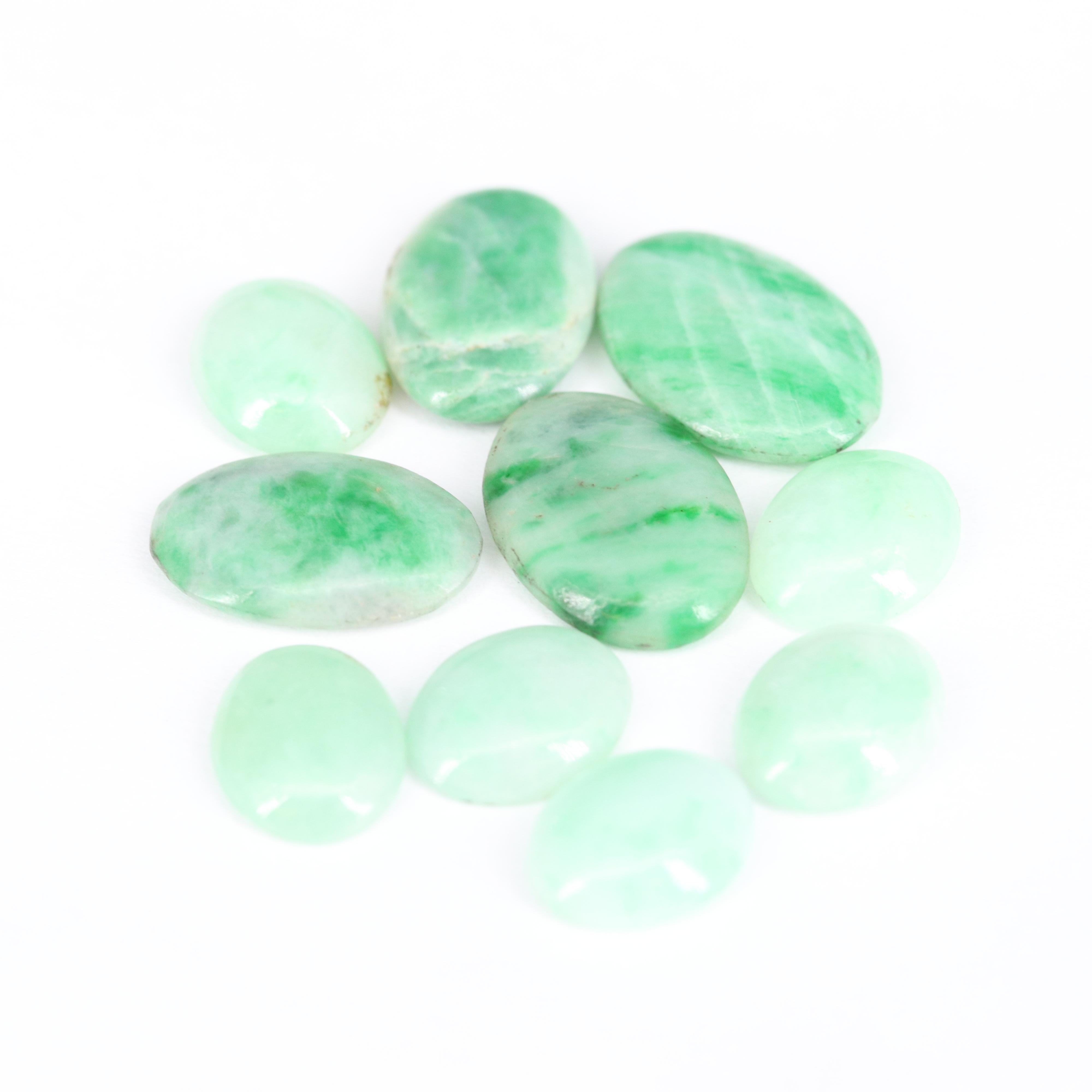 Loose Oval Jadeite Cabochons