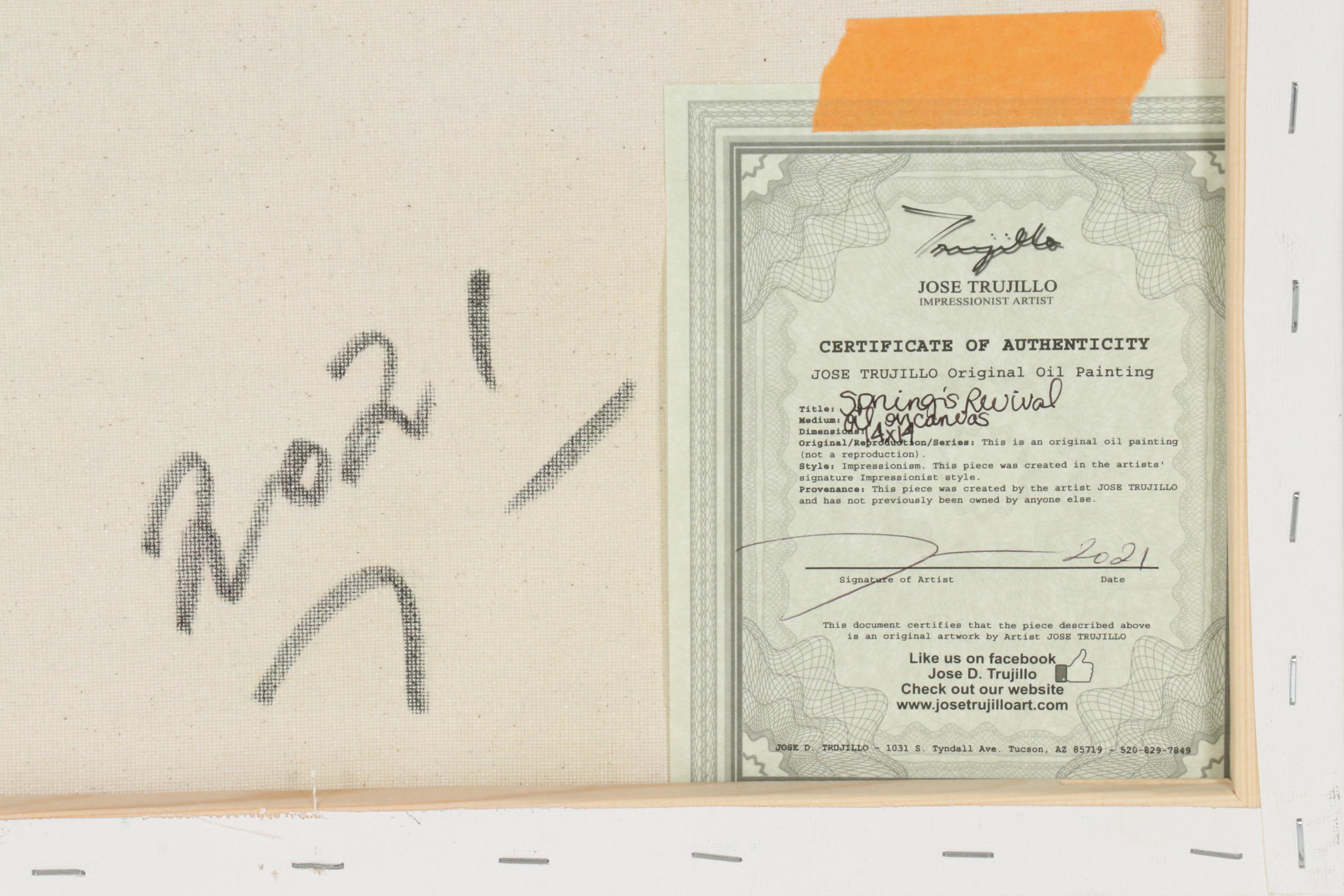 Jose Trujillo Oil Painting "Spring's Revival," 2021