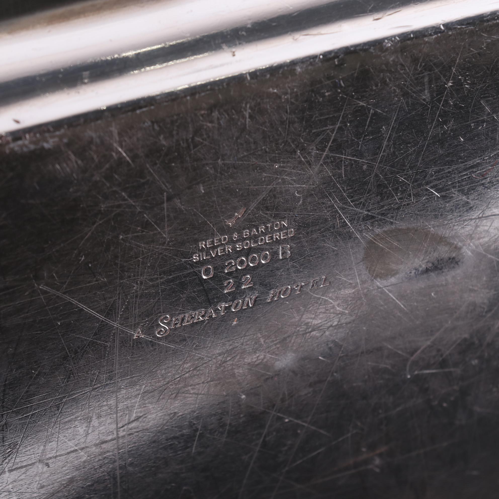 Reed and Barton Sherbet Cups and Other Hotel Silver Serving Pieces, Mid-20th C.