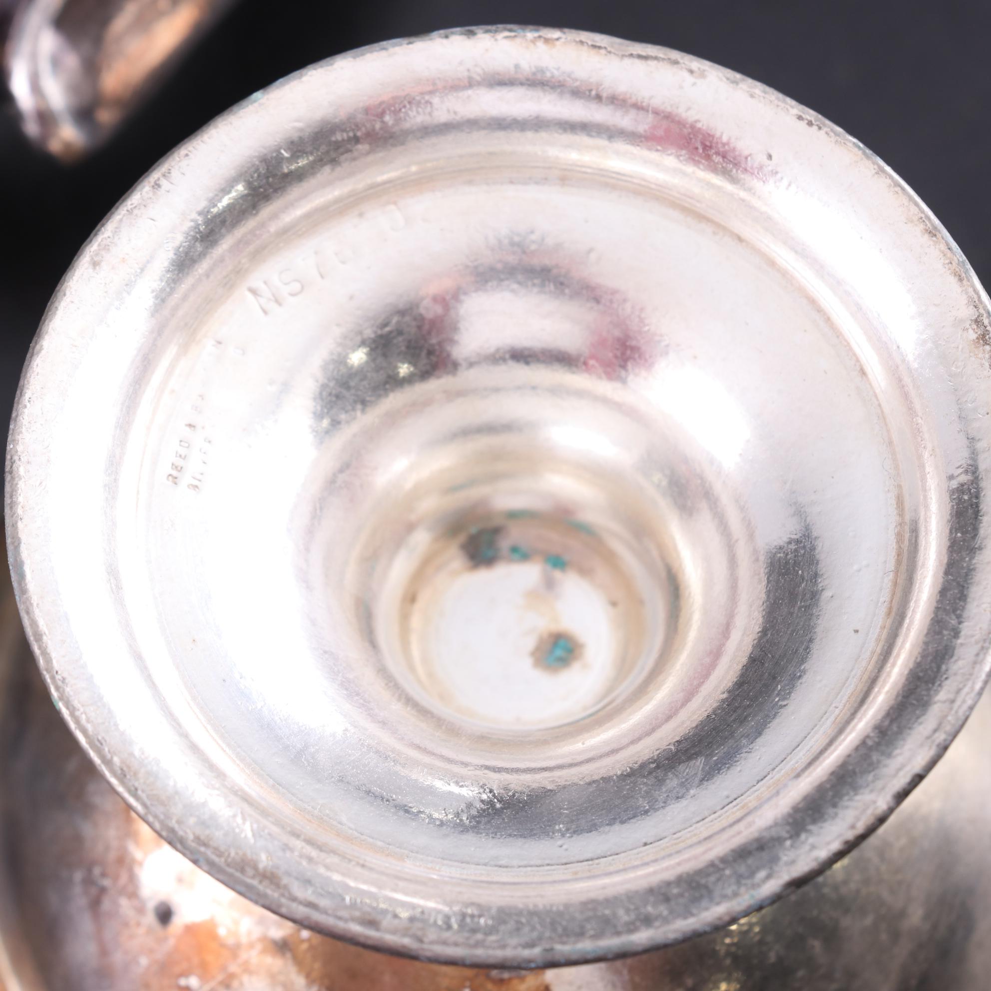 Reed and Barton Sherbet Cups and Other Hotel Silver Serving Pieces, Mid-20th C.