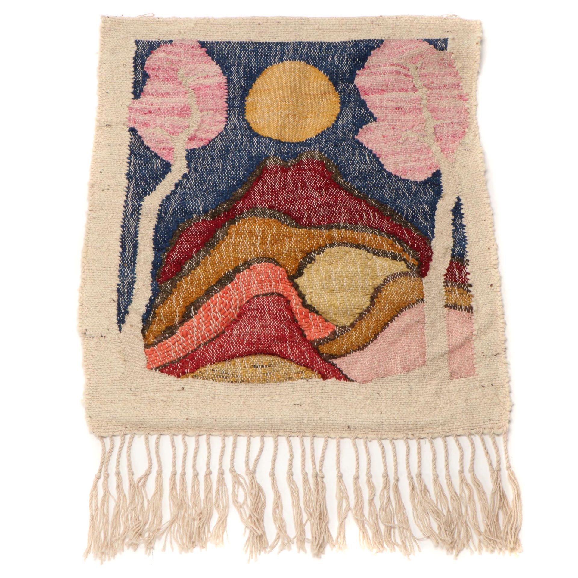 Felted Wool Fiber Art Attributed to Barbara Grenell, Late 20th Century