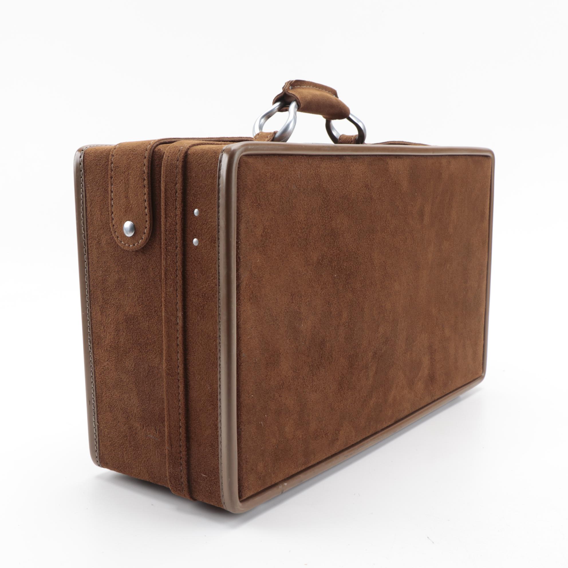 Hartmann Luggage Suede Carry-On Suitcase